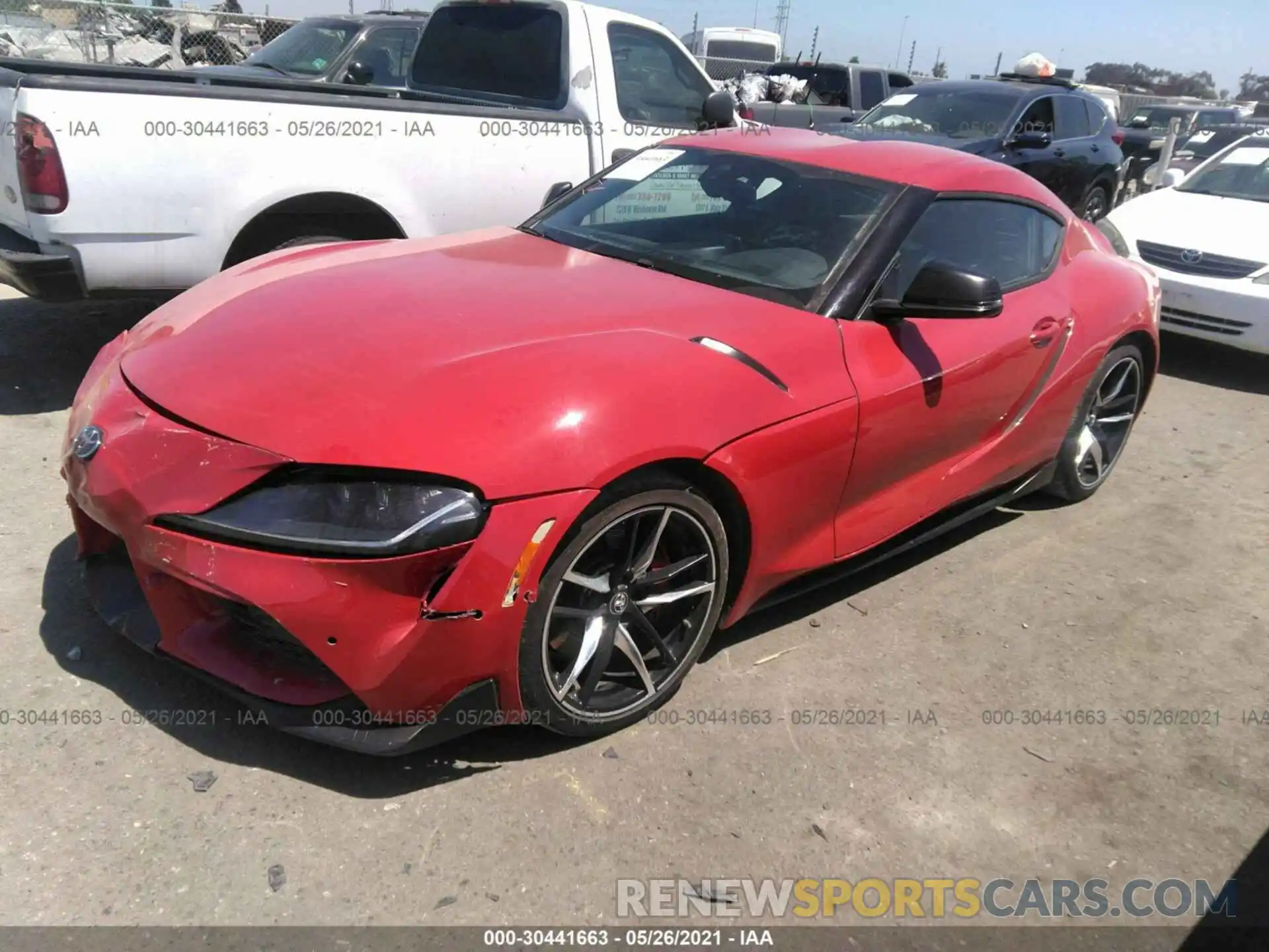 2 Photograph of a damaged car WZ1DB4C00LW030195 TOYOTA GR SUPRA 2020