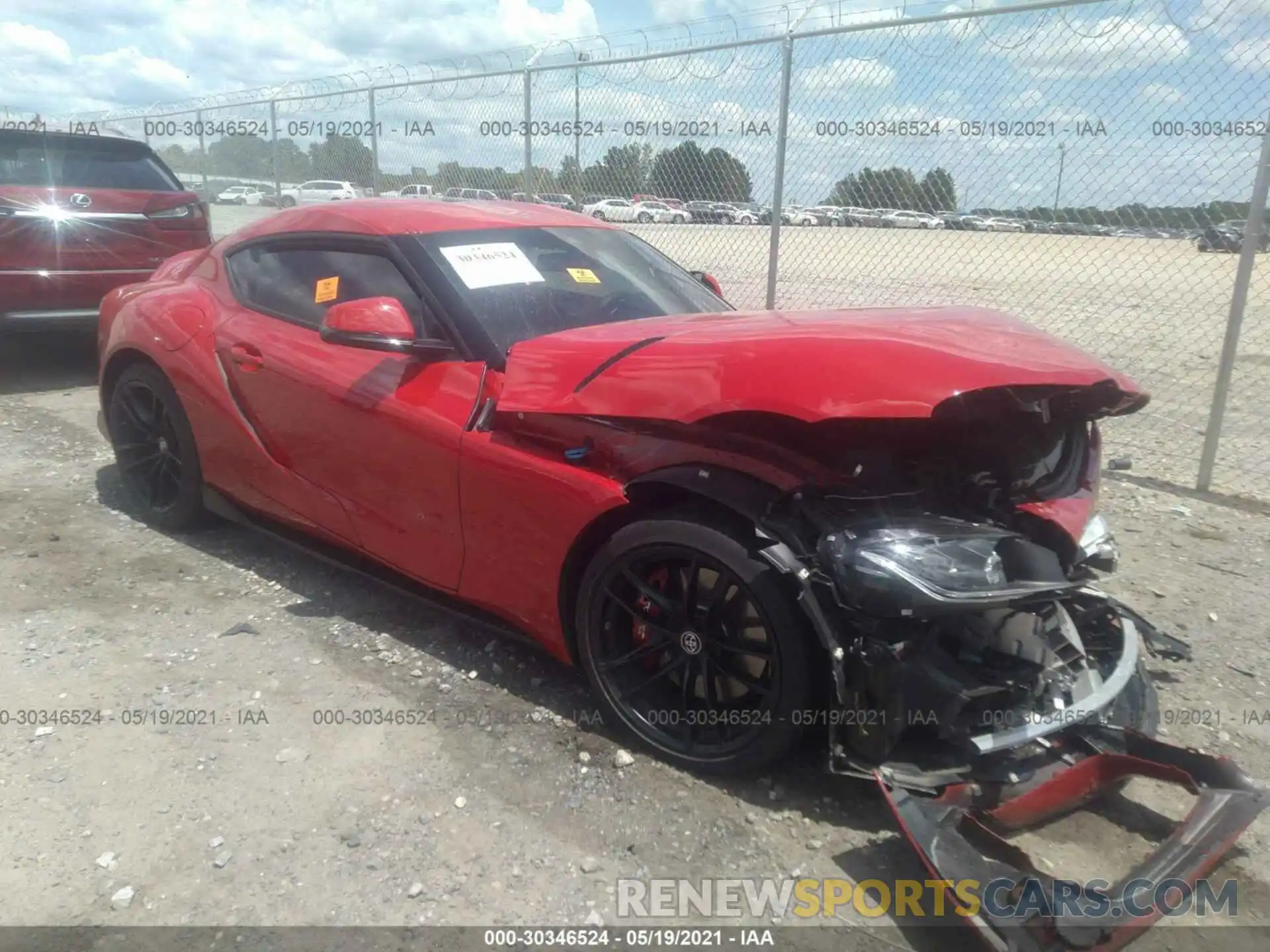 1 Photograph of a damaged car WZ1DB4C0XLW022346 TOYOTA GR SUPRA 2020