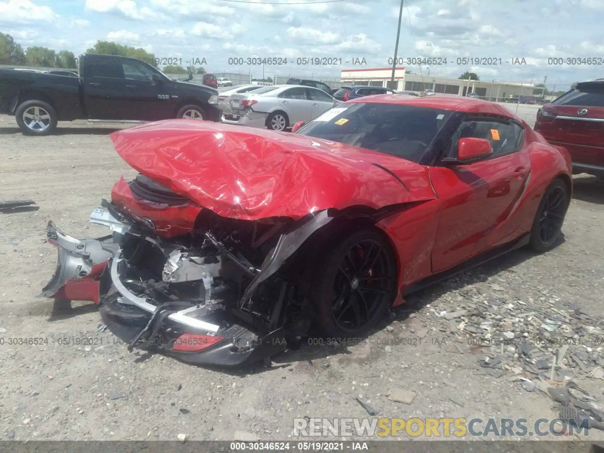 2 Photograph of a damaged car WZ1DB4C0XLW022346 TOYOTA GR SUPRA 2020