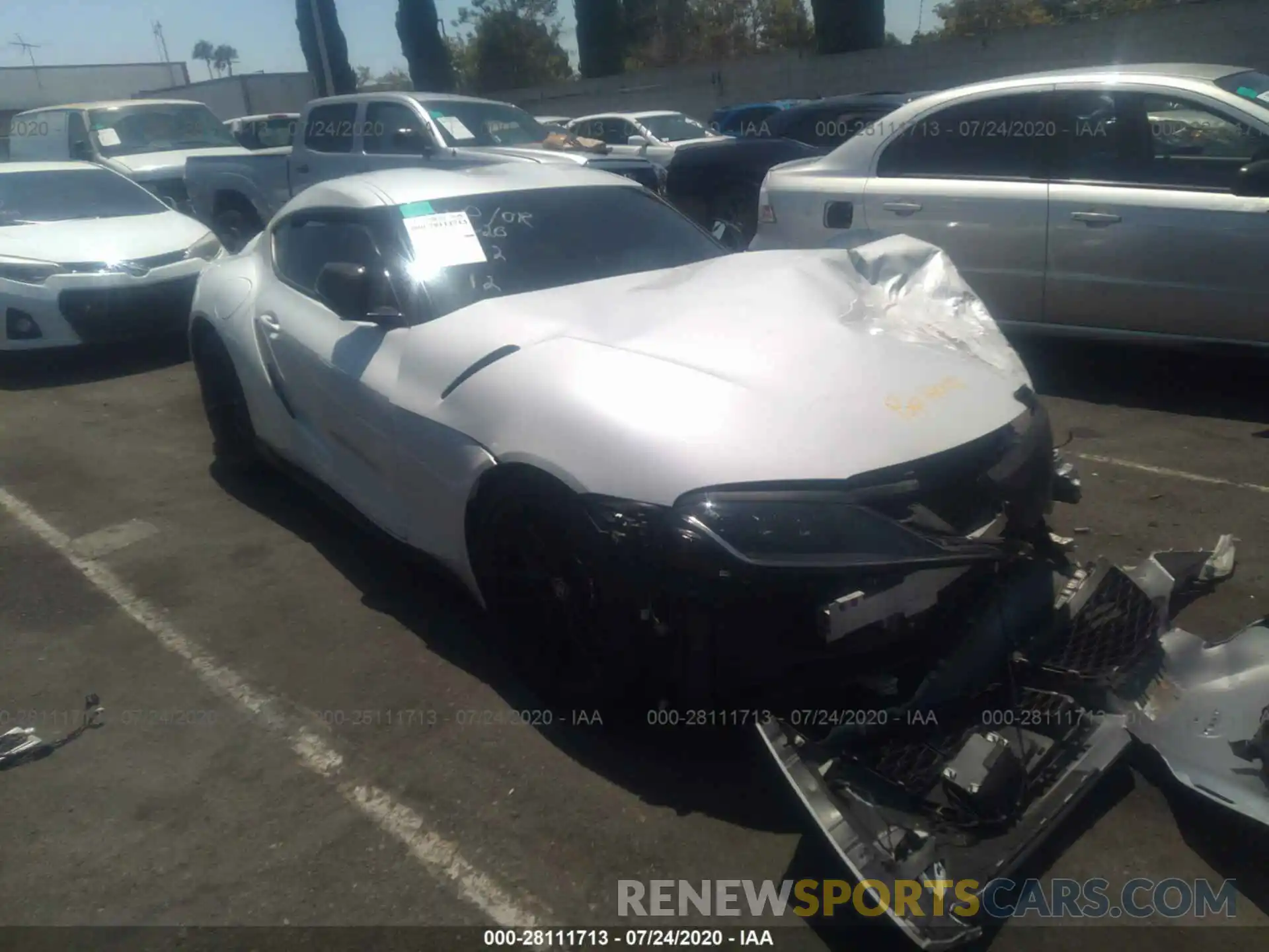 1 Photograph of a damaged car WZ1DB4C0XLW025022 TOYOTA GR SUPRA 2020