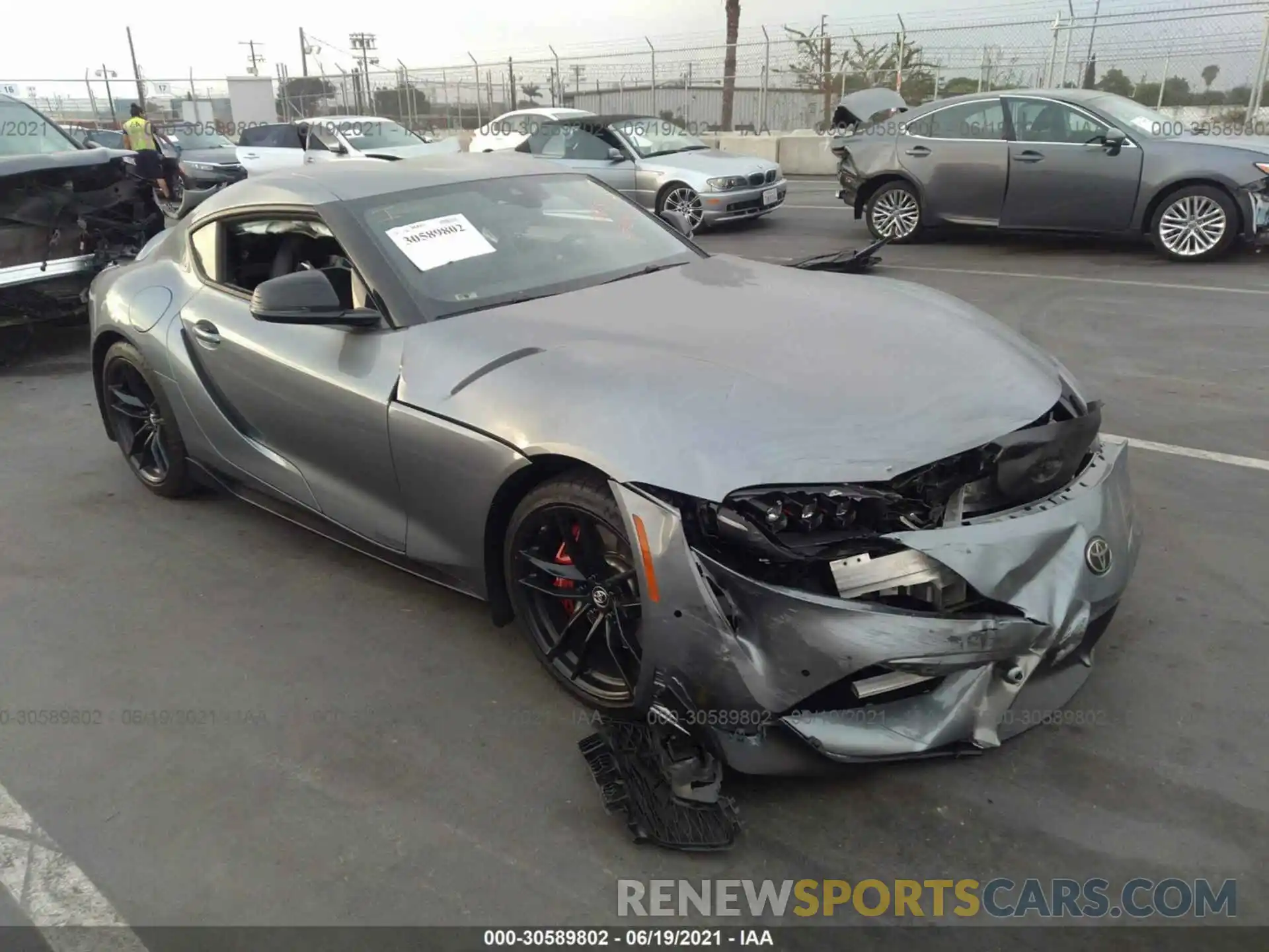 1 Photograph of a damaged car WZ1DB0C02MW034503 TOYOTA GR SUPRA 2021