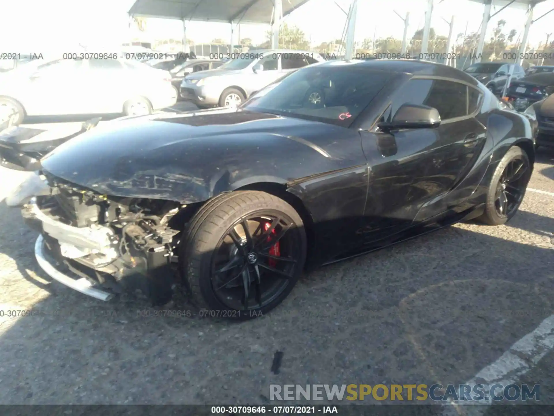 2 Photograph of a damaged car WZ1DB0C04MW037256 TOYOTA GR SUPRA 2021