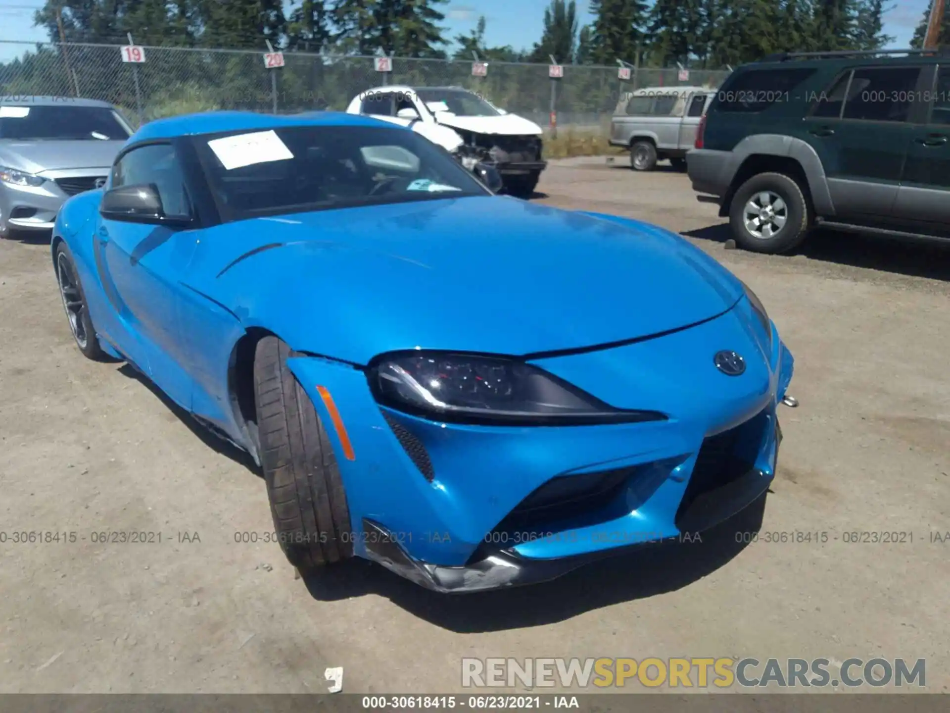 1 Photograph of a damaged car WZ1DB0C05MW036990 TOYOTA GR SUPRA 2021