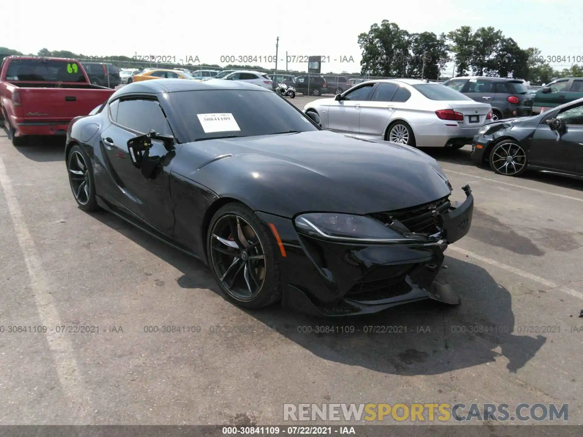 1 Photograph of a damaged car WZ1DB0C06MW041468 TOYOTA GR SUPRA 2021