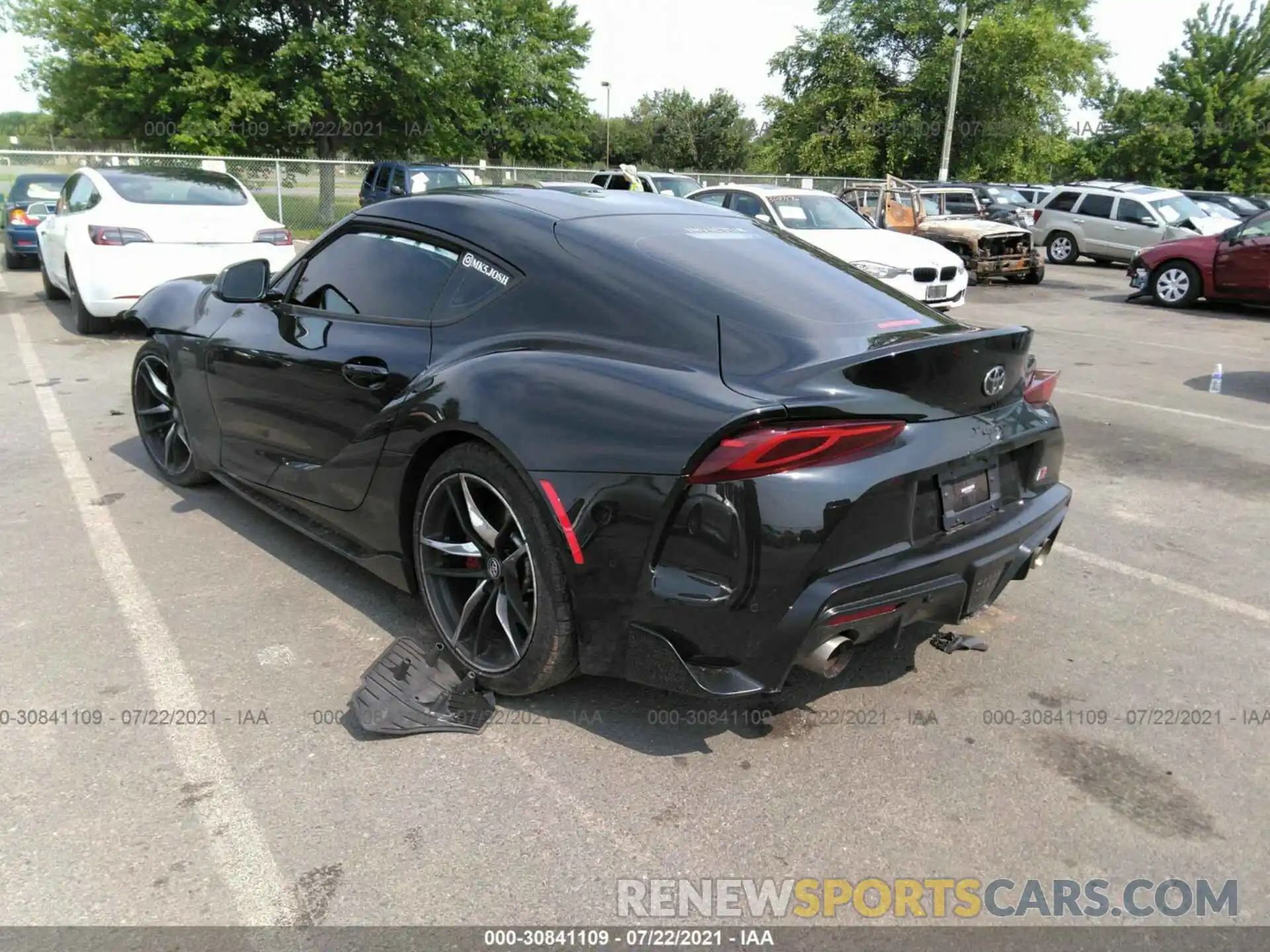 3 Photograph of a damaged car WZ1DB0C06MW041468 TOYOTA GR SUPRA 2021