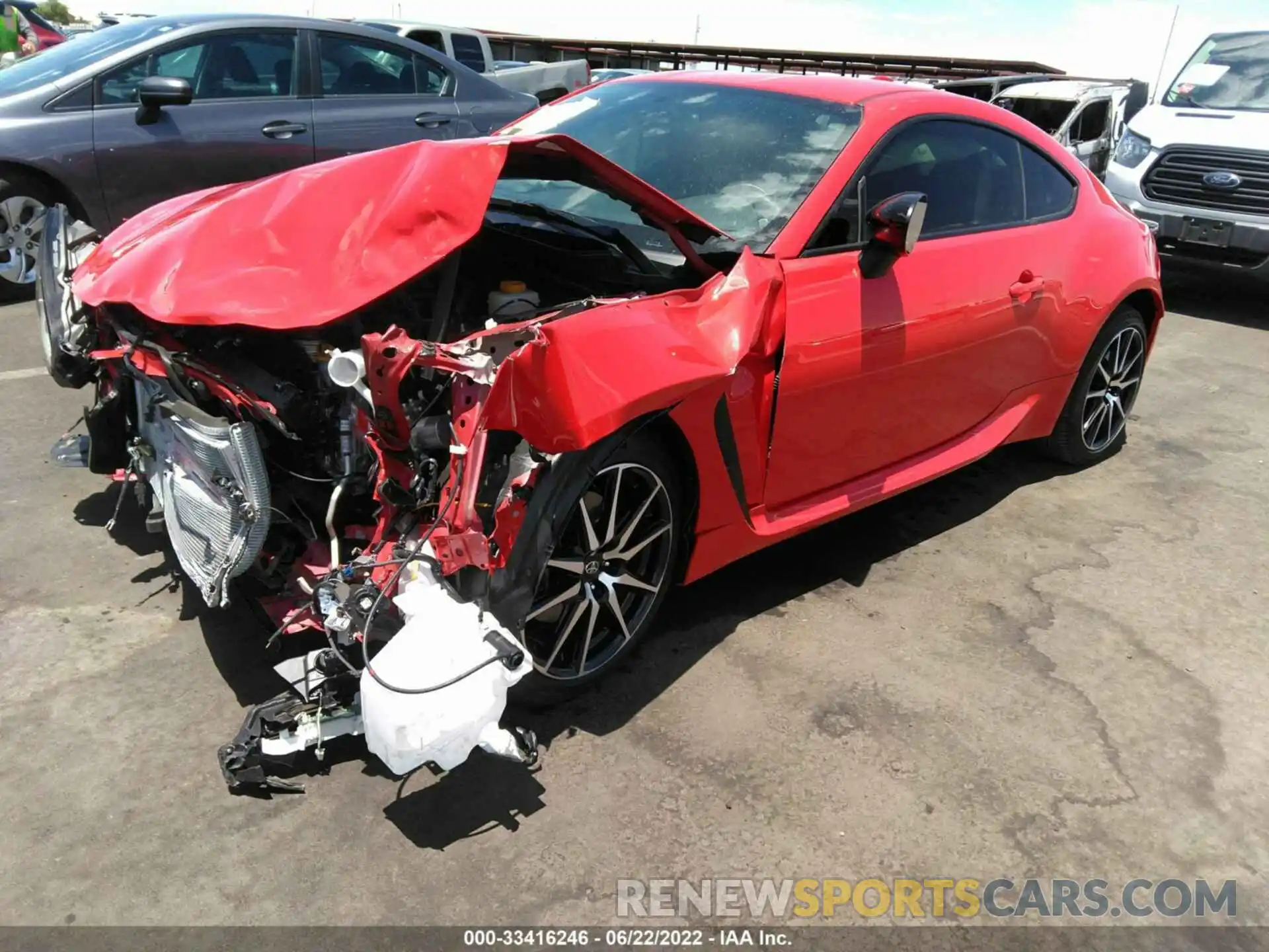 2 Photograph of a damaged car JF1ZNBC11N8753978 TOYOTA GR86 2022