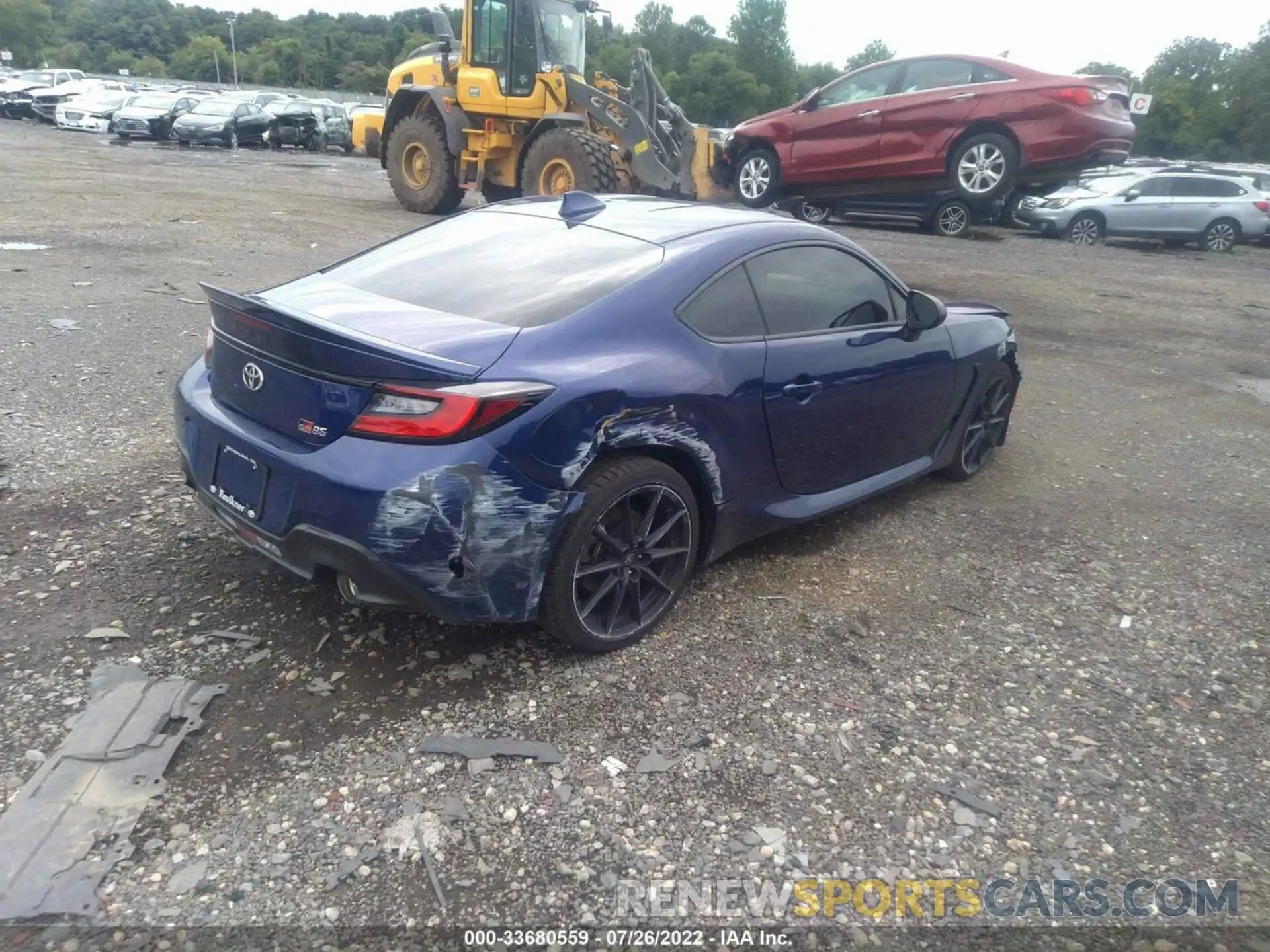 4 Photograph of a damaged car JF1ZNBE12N9754788 TOYOTA GR86 2022