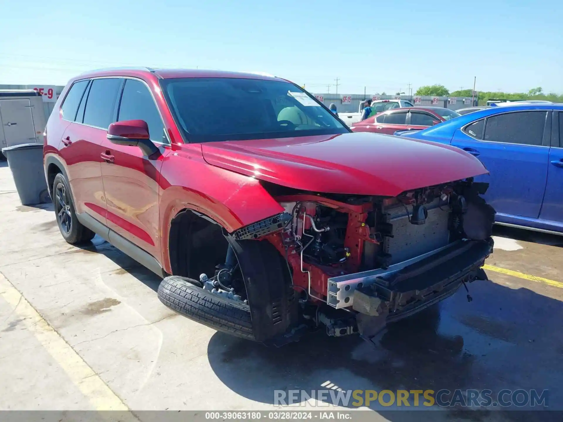 1 Photograph of a damaged car 5TDAAAA50RS001225 TOYOTA GRAND HIGHLANDER 2024