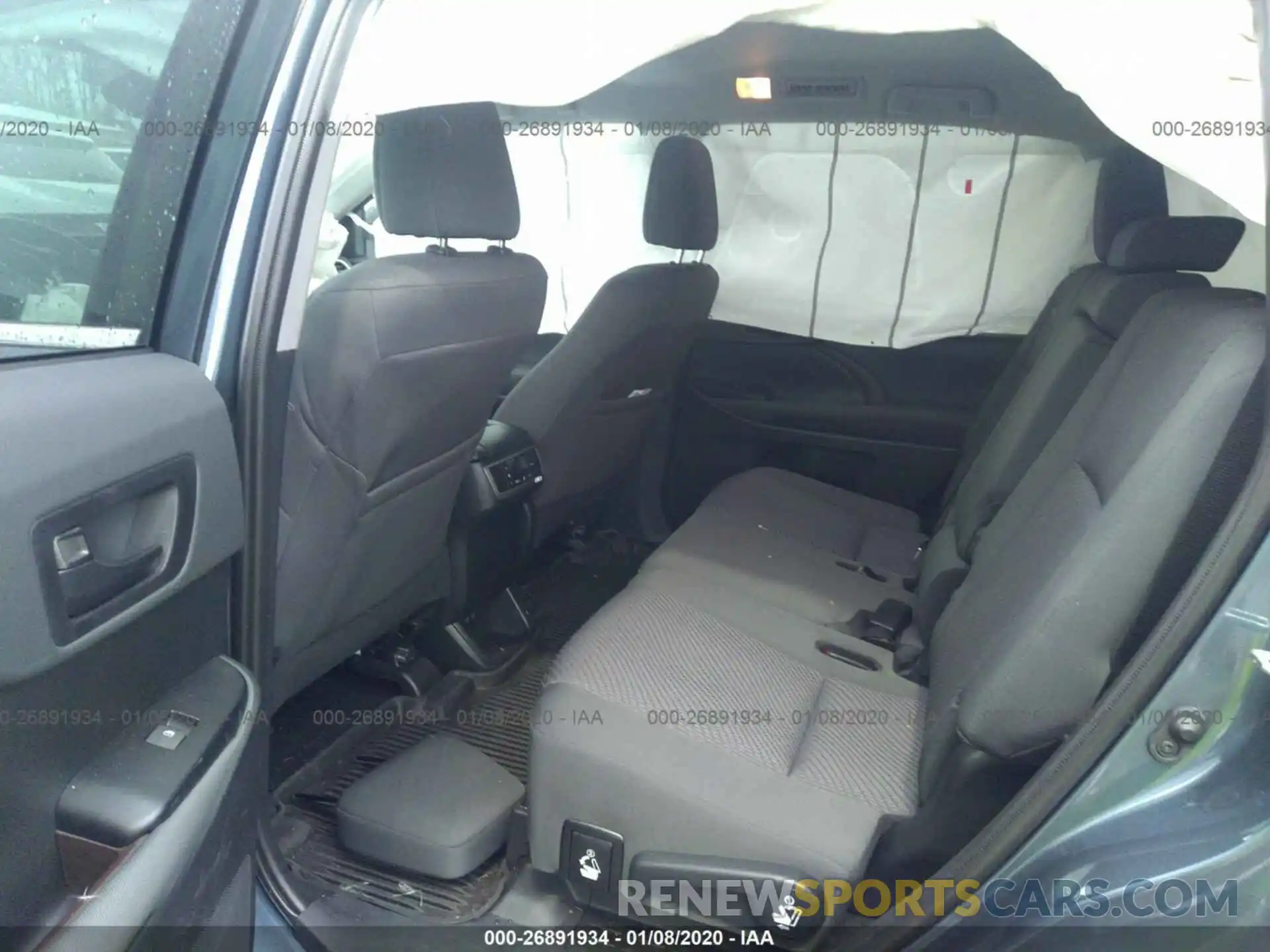 8 Фотография поврежденного автомобиля 5TDBGRFH3KS067293 TOYOTA HIGHLANDER 2019