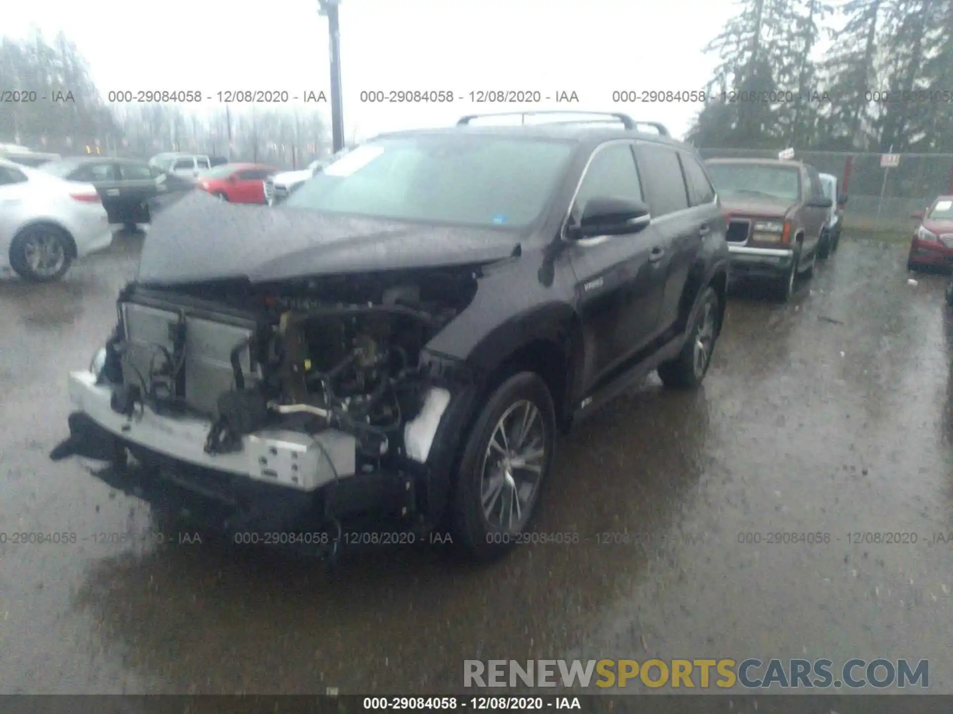 2 Photograph of a damaged car 5TDBGRFH4KS059459 TOYOTA HIGHLANDER 2019