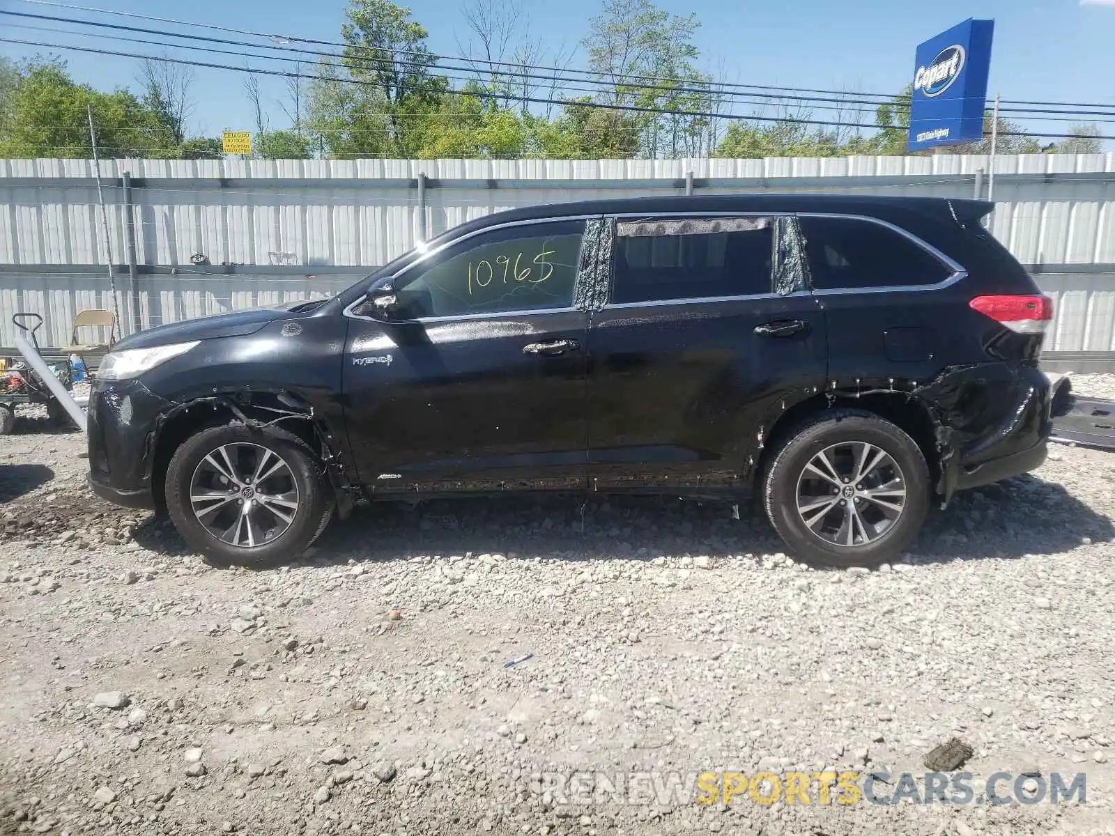 9 Фотография поврежденного автомобиля 5TDBGRFH4KS078190 TOYOTA HIGHLANDER 2019