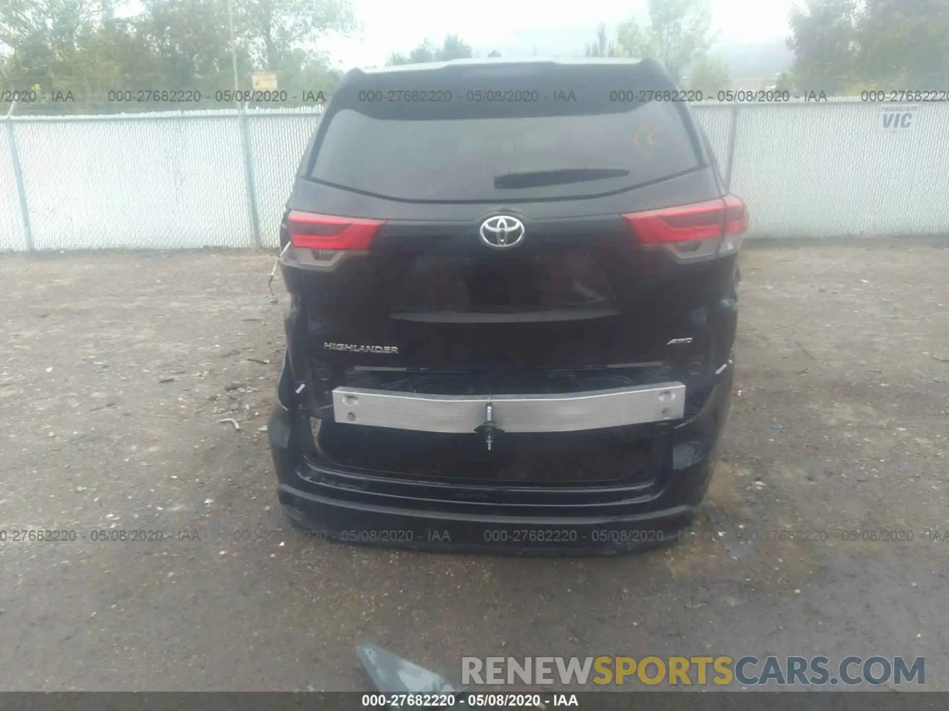 6 Фотография поврежденного автомобиля 5TDBZRFH0KS715201 TOYOTA HIGHLANDER 2019