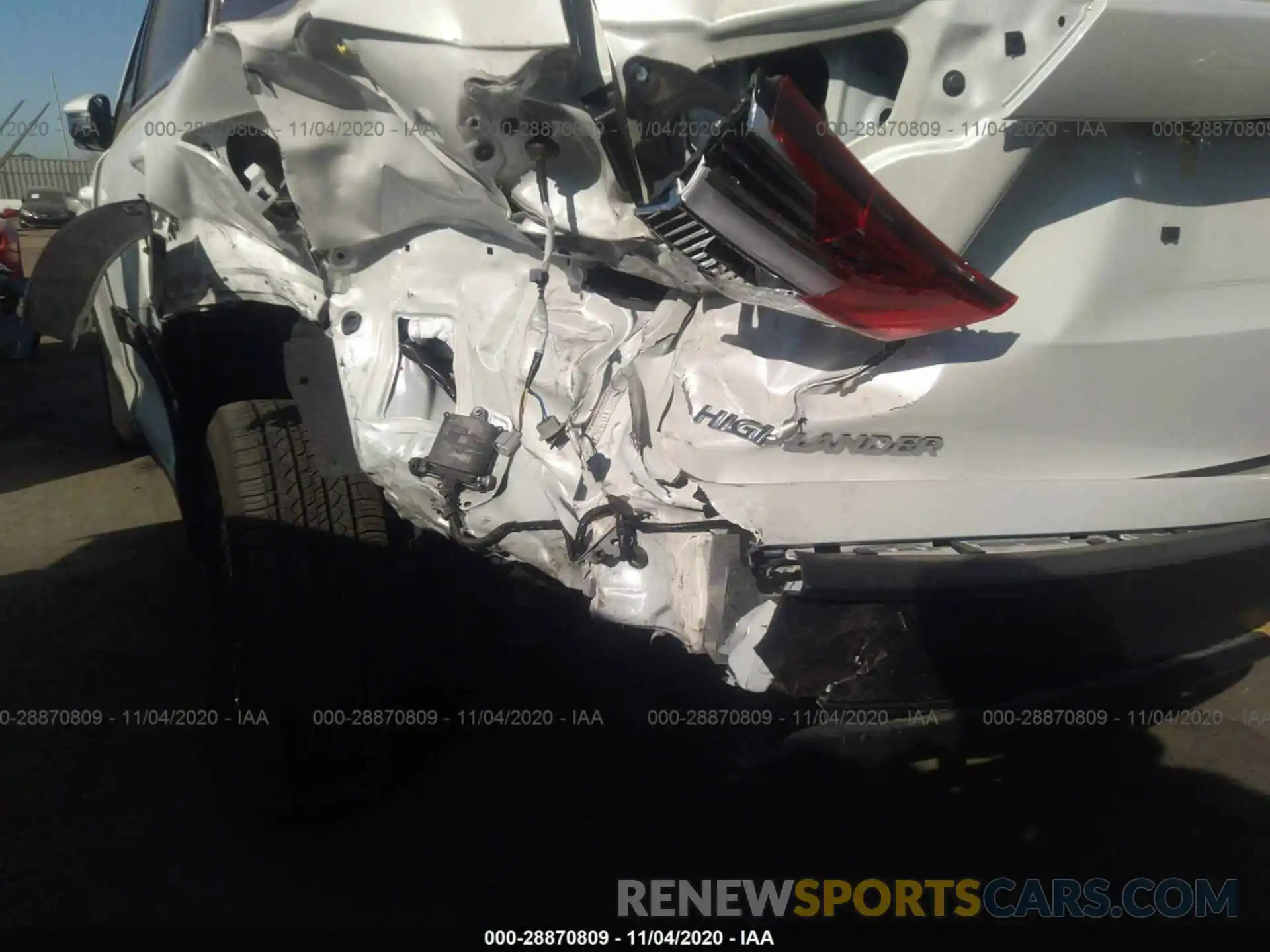 6 Photograph of a damaged car 5TDBZRFH0KS727283 TOYOTA HIGHLANDER 2019