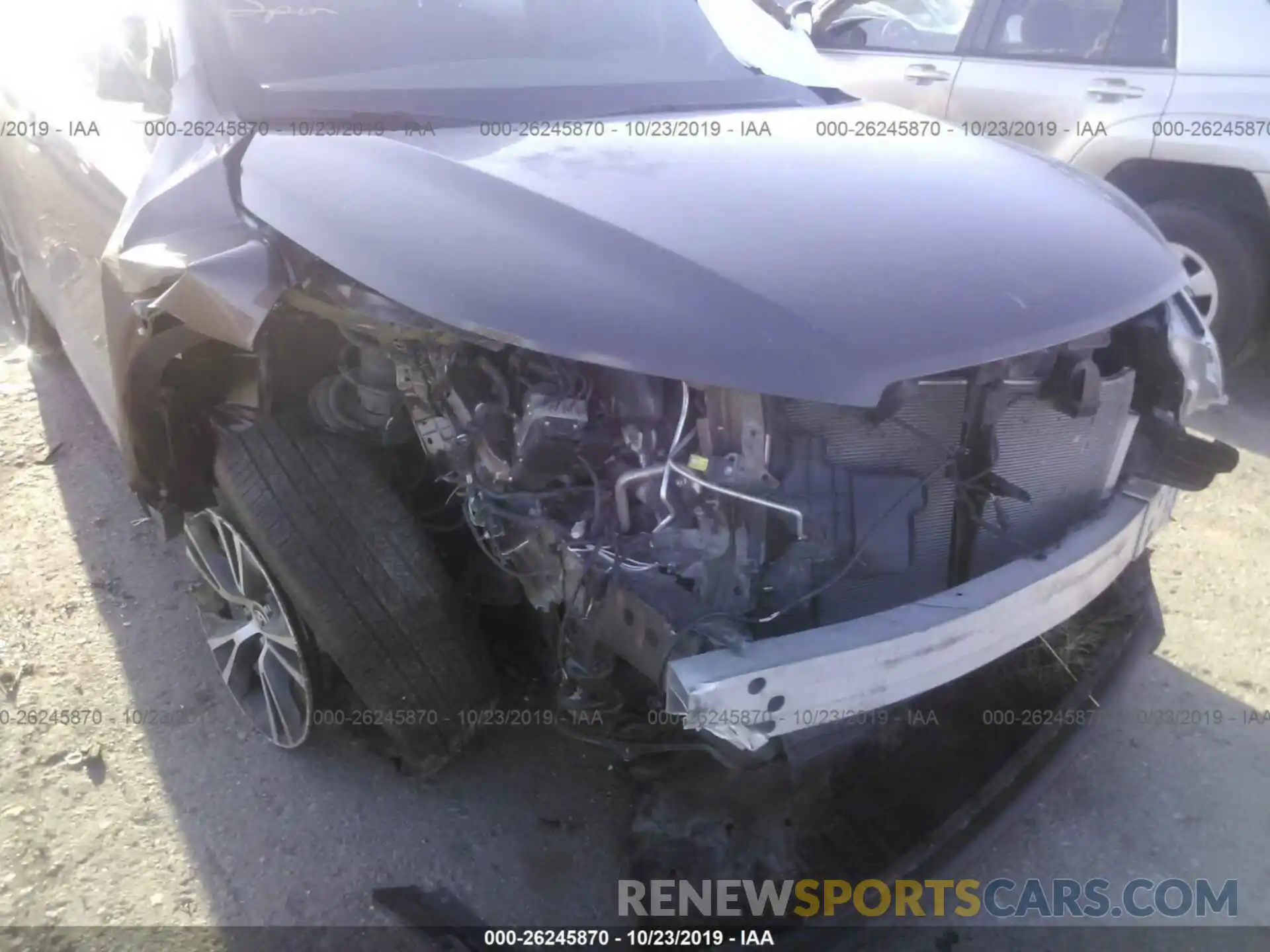 6 Photograph of a damaged car 5TDBZRFH0KS942923 TOYOTA HIGHLANDER 2019