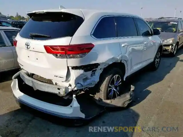 4 Photograph of a damaged car 5TDBZRFH0KS943540 TOYOTA HIGHLANDER 2019