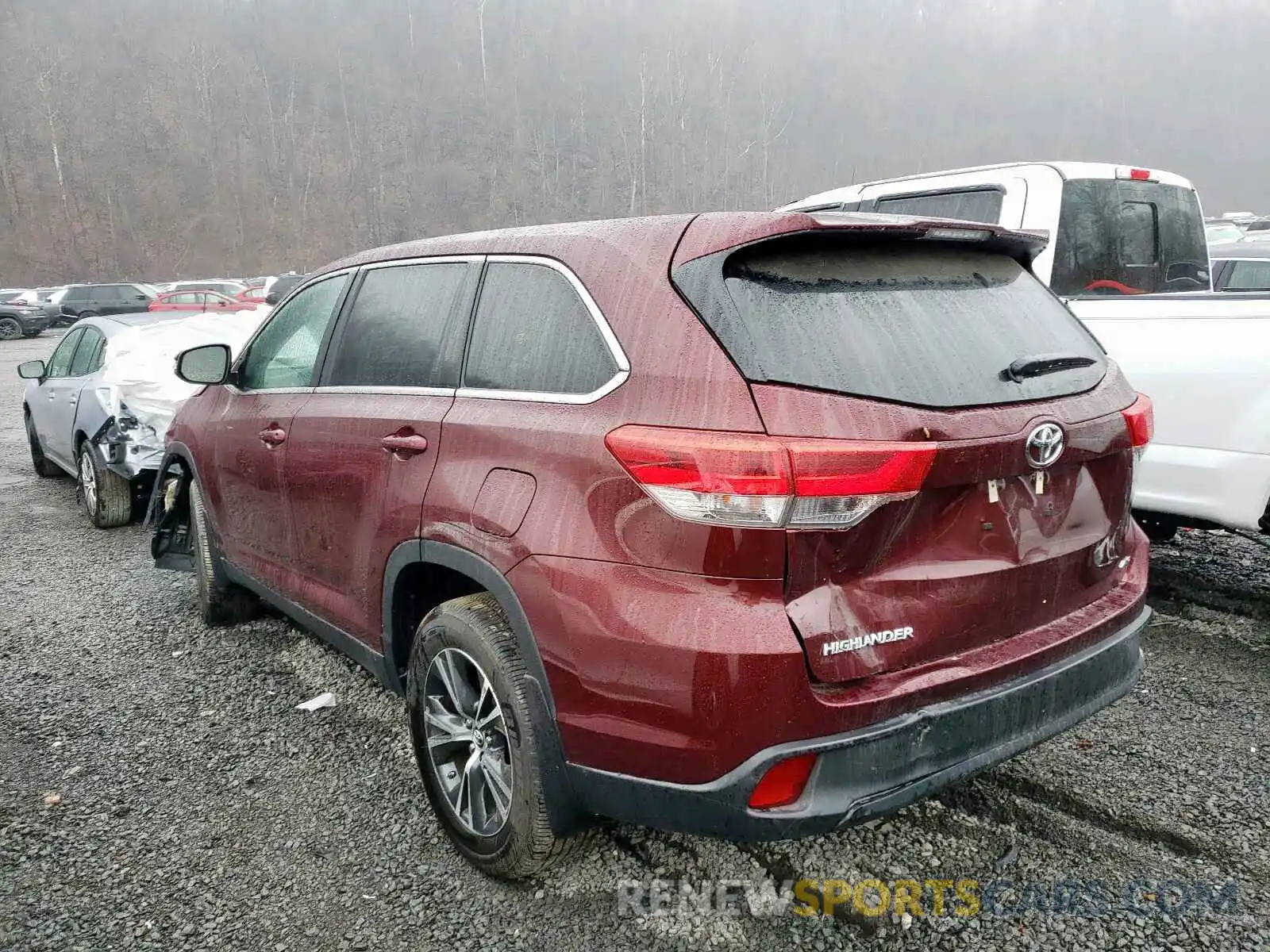 3 Фотография поврежденного автомобиля 5TDBZRFH0KS943800 TOYOTA HIGHLANDER 2019