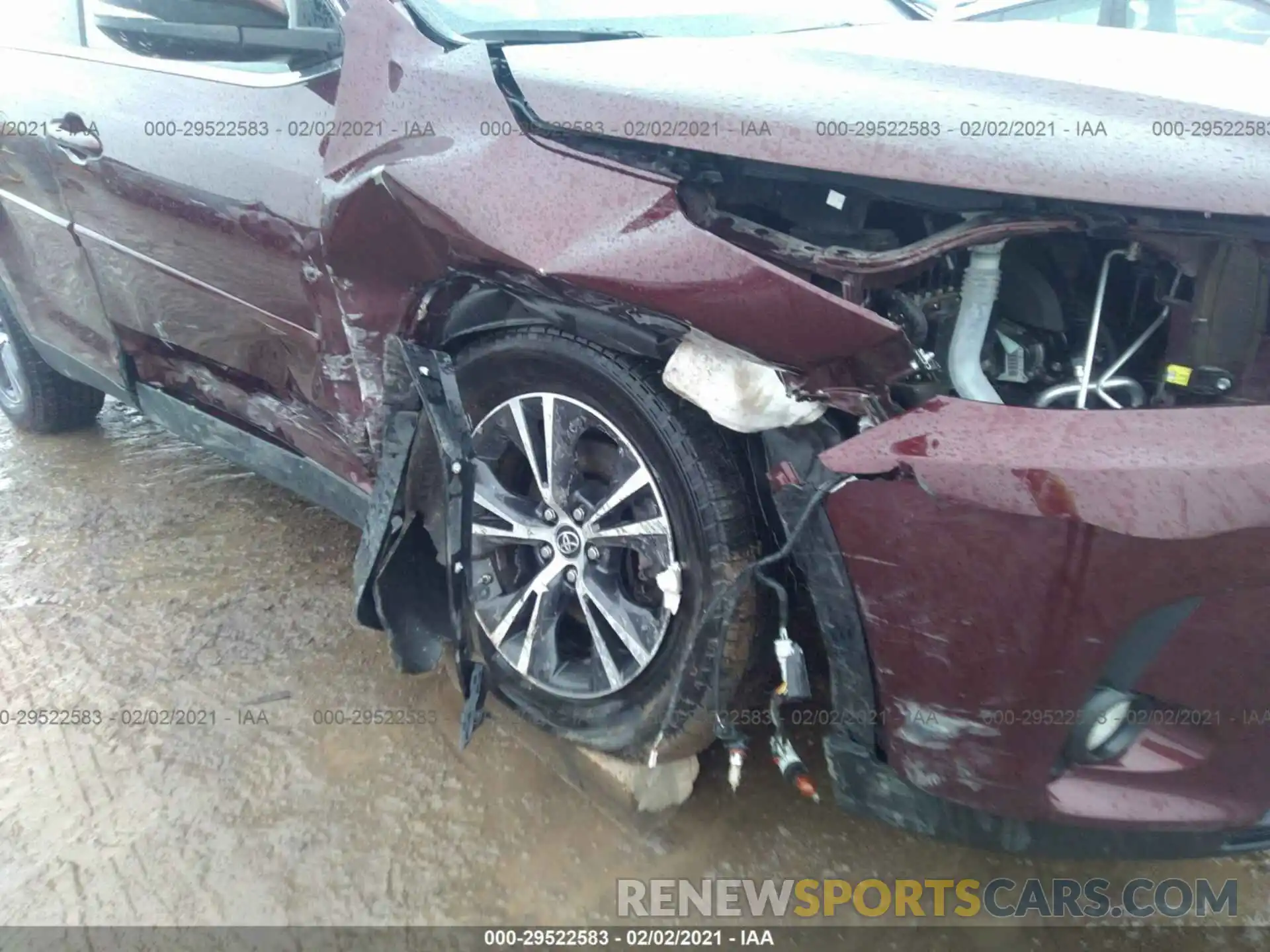 6 Photograph of a damaged car 5TDBZRFH0KS994858 TOYOTA HIGHLANDER 2019