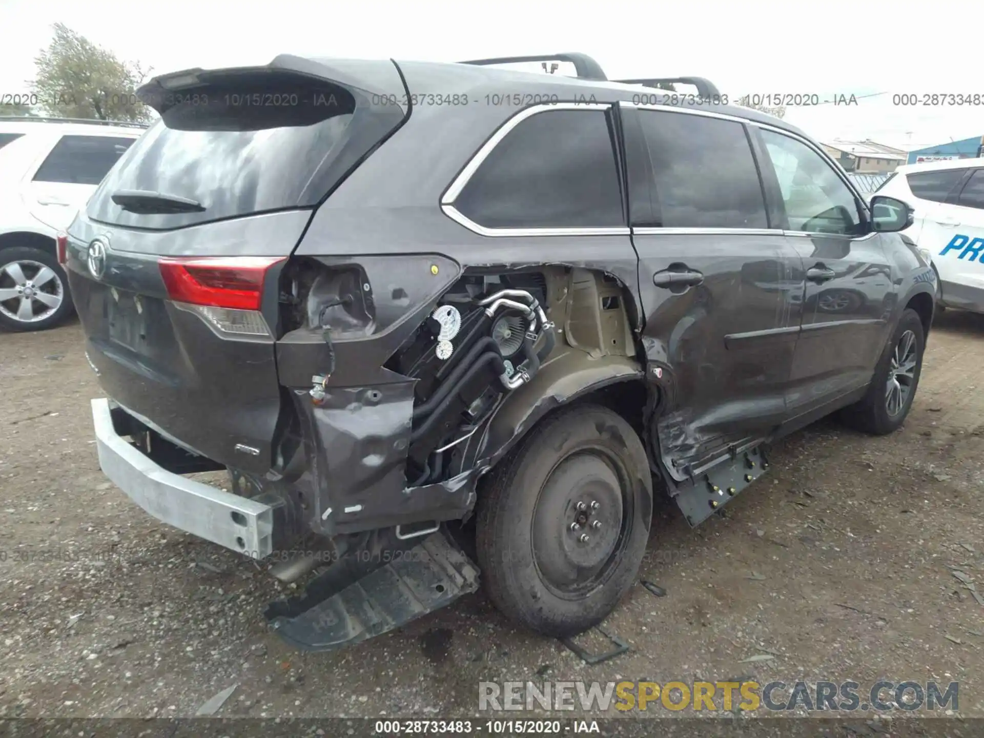 4 Фотография поврежденного автомобиля 5TDBZRFH1KS920445 TOYOTA HIGHLANDER 2019