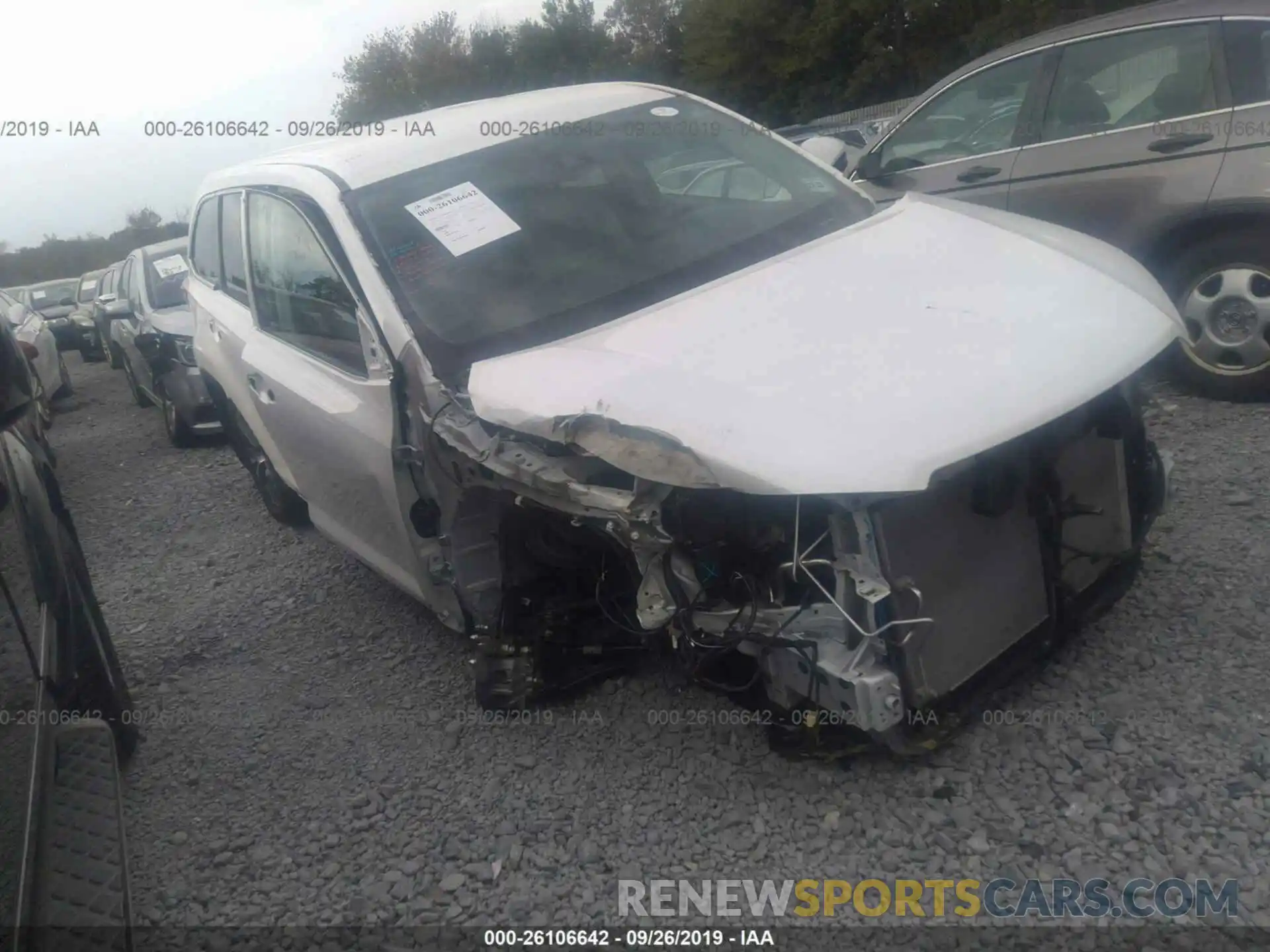 6 Photograph of a damaged car 5TDBZRFH1KS926939 TOYOTA HIGHLANDER 2019