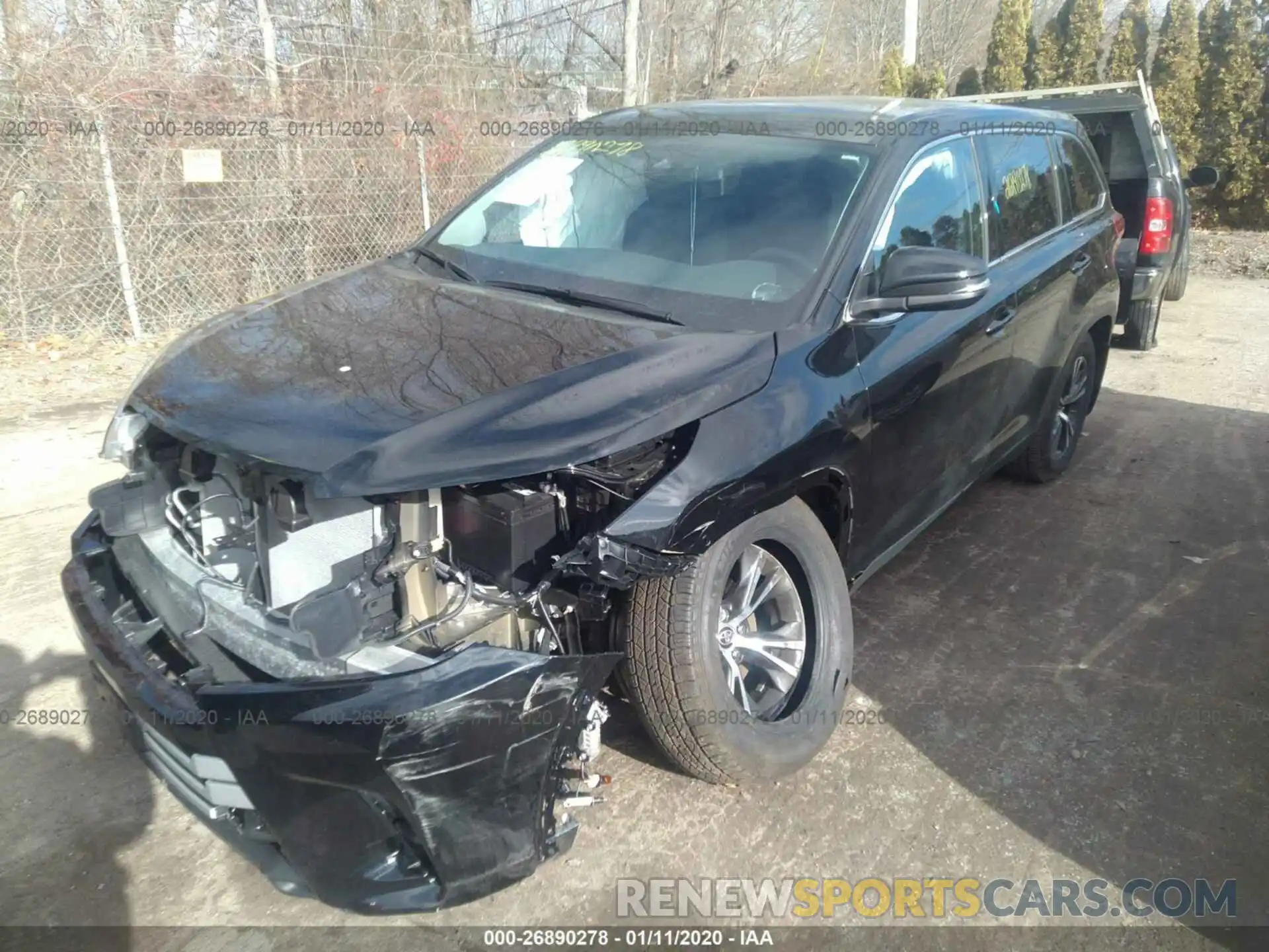 2 Фотография поврежденного автомобиля 5TDBZRFH2KS744859 TOYOTA HIGHLANDER 2019