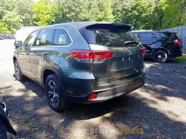 4 Photograph of a damaged car 5TDBZRFH2KS951624 TOYOTA HIGHLANDER 2019