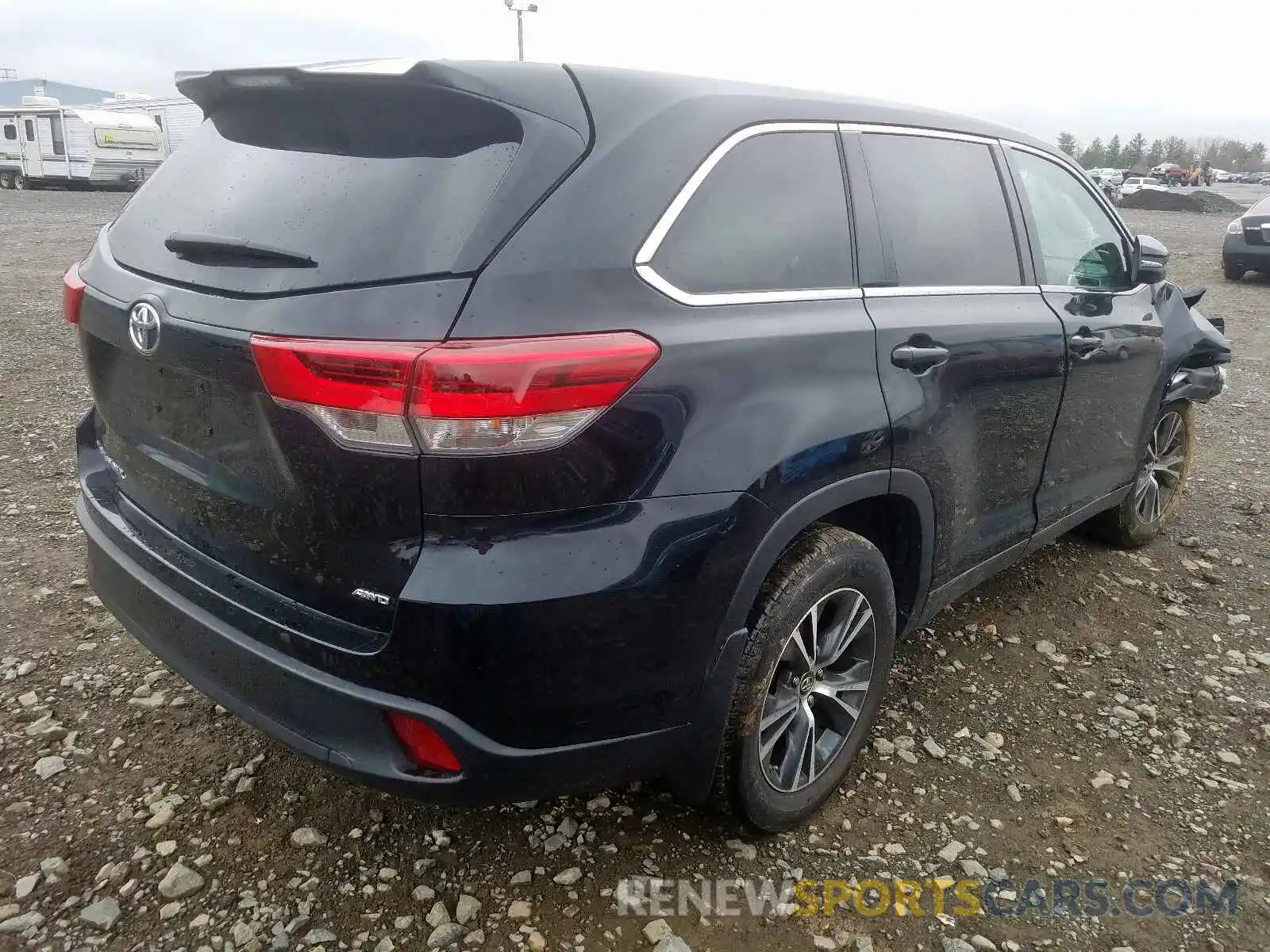 4 Фотография поврежденного автомобиля 5TDBZRFH2KS969718 TOYOTA HIGHLANDER 2019