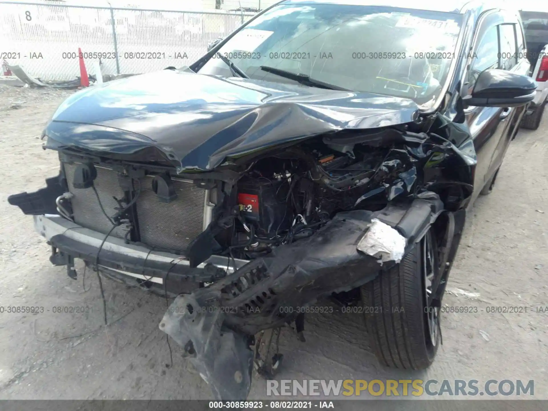 6 Photograph of a damaged car 5TDBZRFH2KS992125 TOYOTA HIGHLANDER 2019