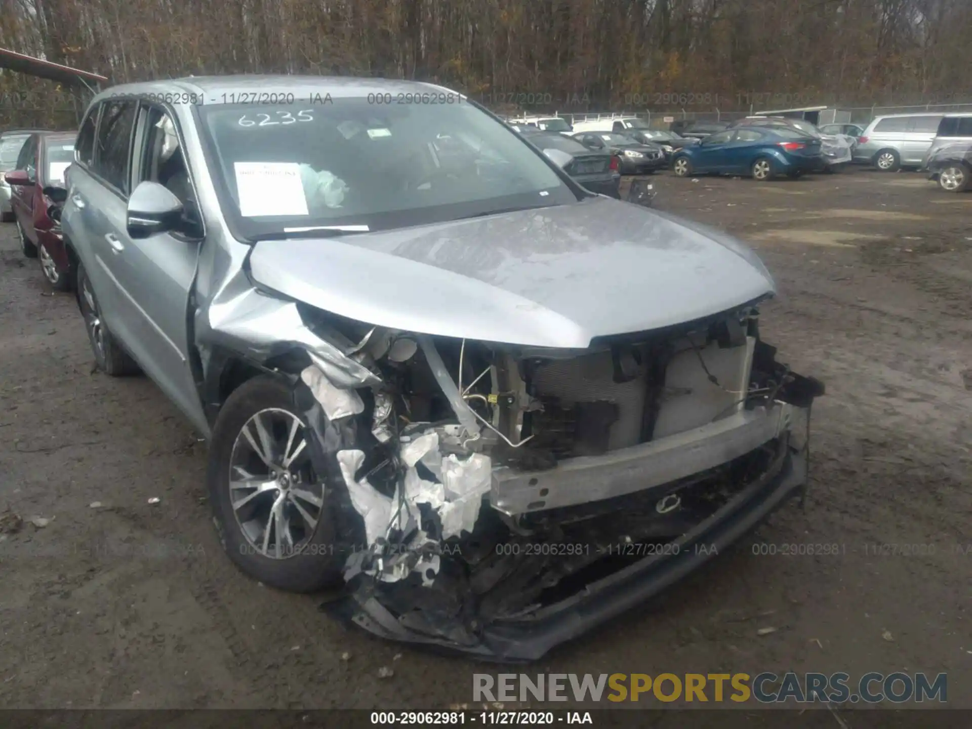 6 Photograph of a damaged car 5TDBZRFH3KS916235 TOYOTA HIGHLANDER 2019