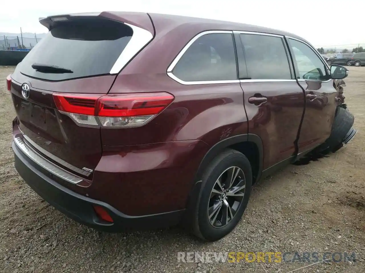 4 Фотография поврежденного автомобиля 5TDBZRFH3KS918048 TOYOTA HIGHLANDER 2019