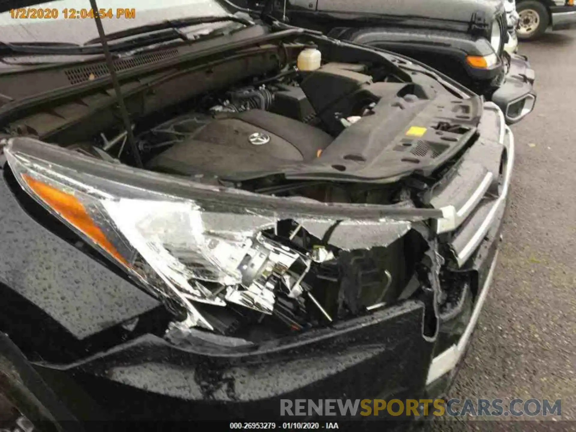 14 Photograph of a damaged car 5TDBZRFH3KS954273 TOYOTA HIGHLANDER 2019