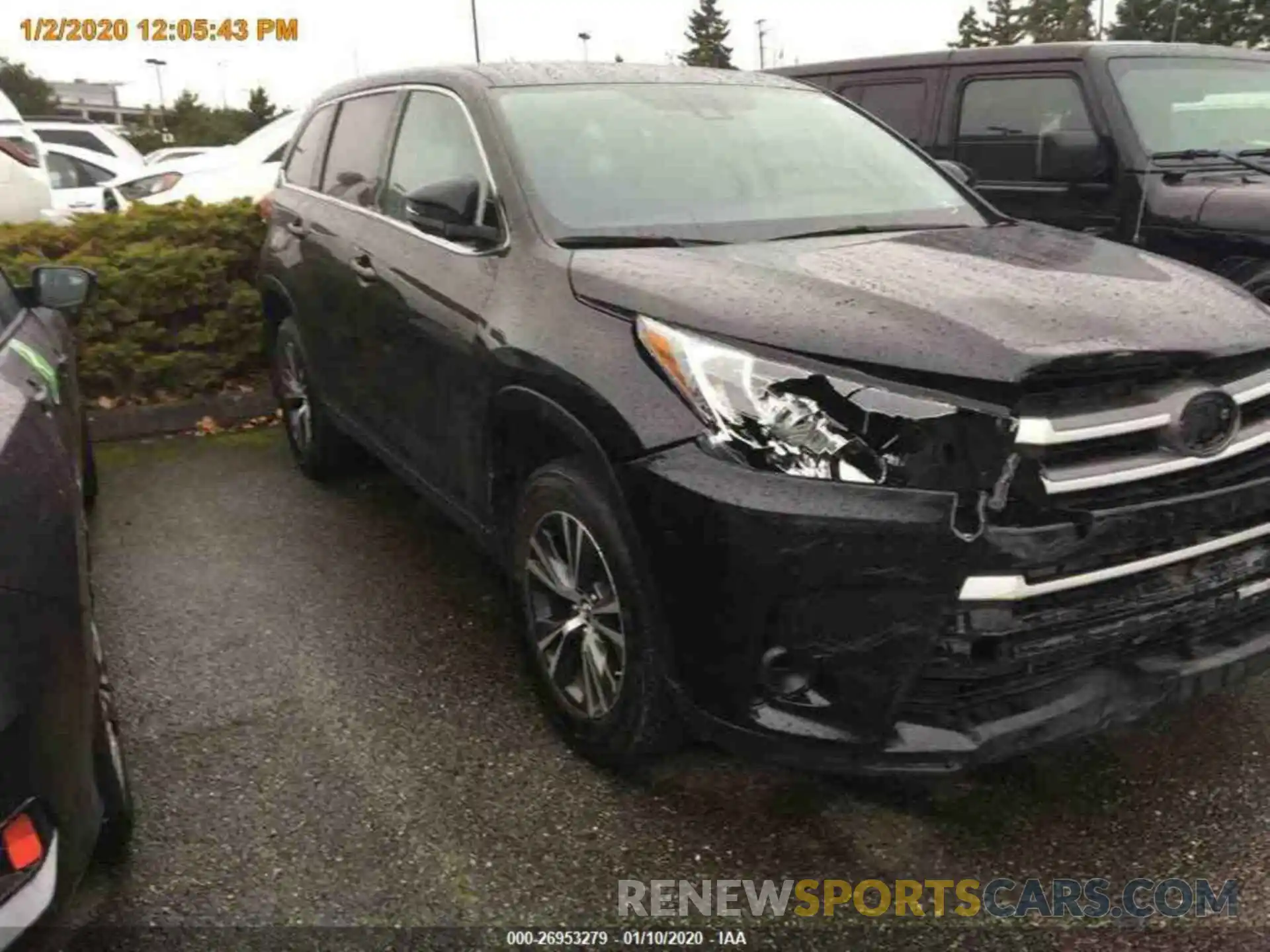 15 Photograph of a damaged car 5TDBZRFH3KS954273 TOYOTA HIGHLANDER 2019