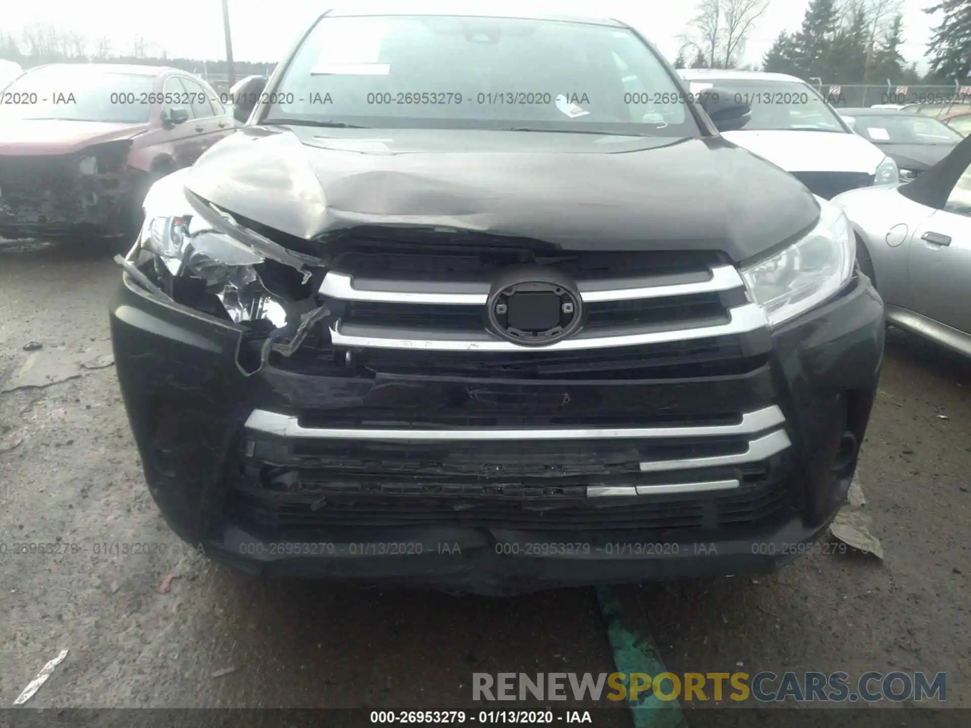 6 Photograph of a damaged car 5TDBZRFH3KS954273 TOYOTA HIGHLANDER 2019