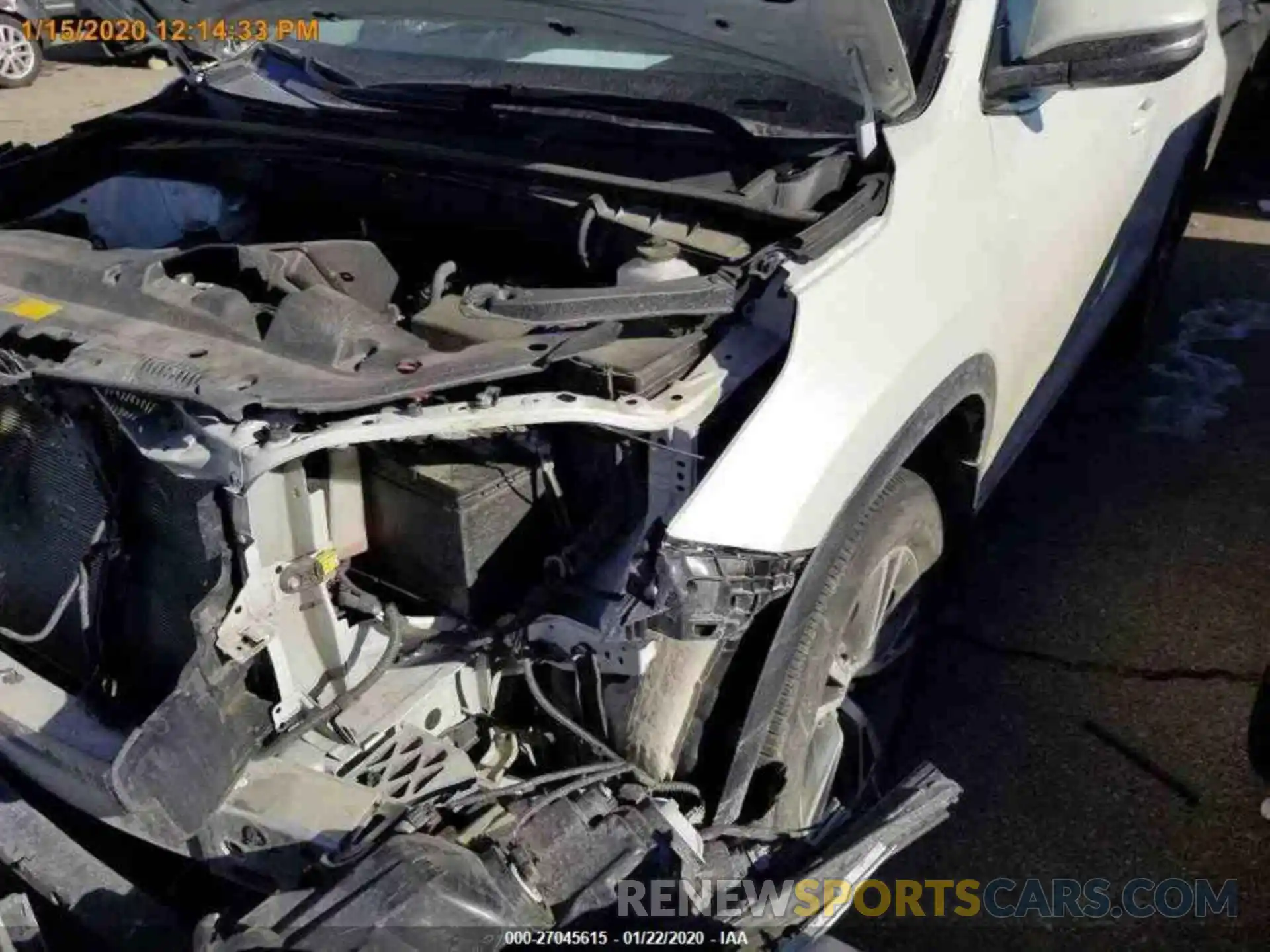 12 Photograph of a damaged car 5TDBZRFH4KS944951 TOYOTA HIGHLANDER 2019