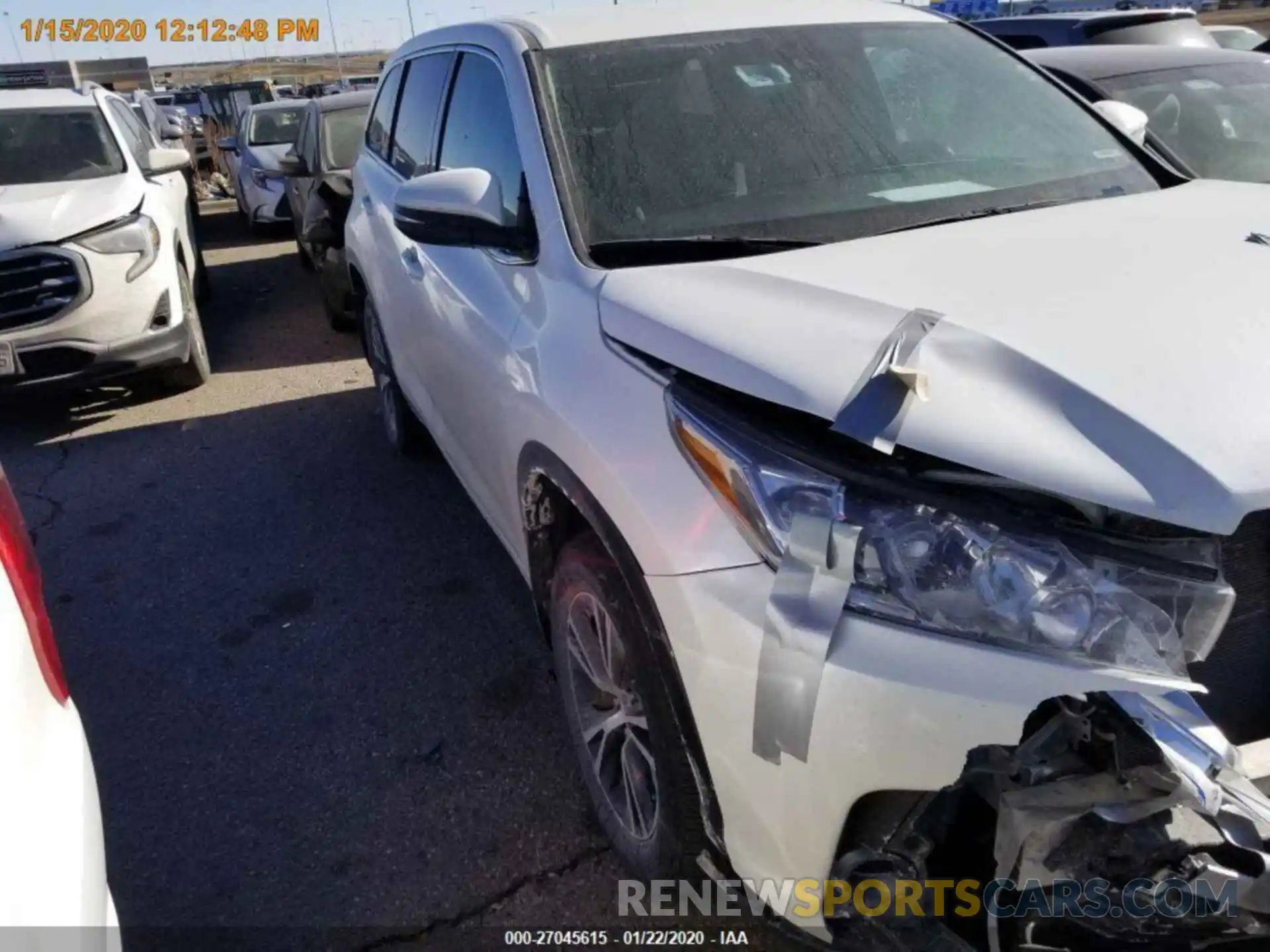 13 Photograph of a damaged car 5TDBZRFH4KS944951 TOYOTA HIGHLANDER 2019