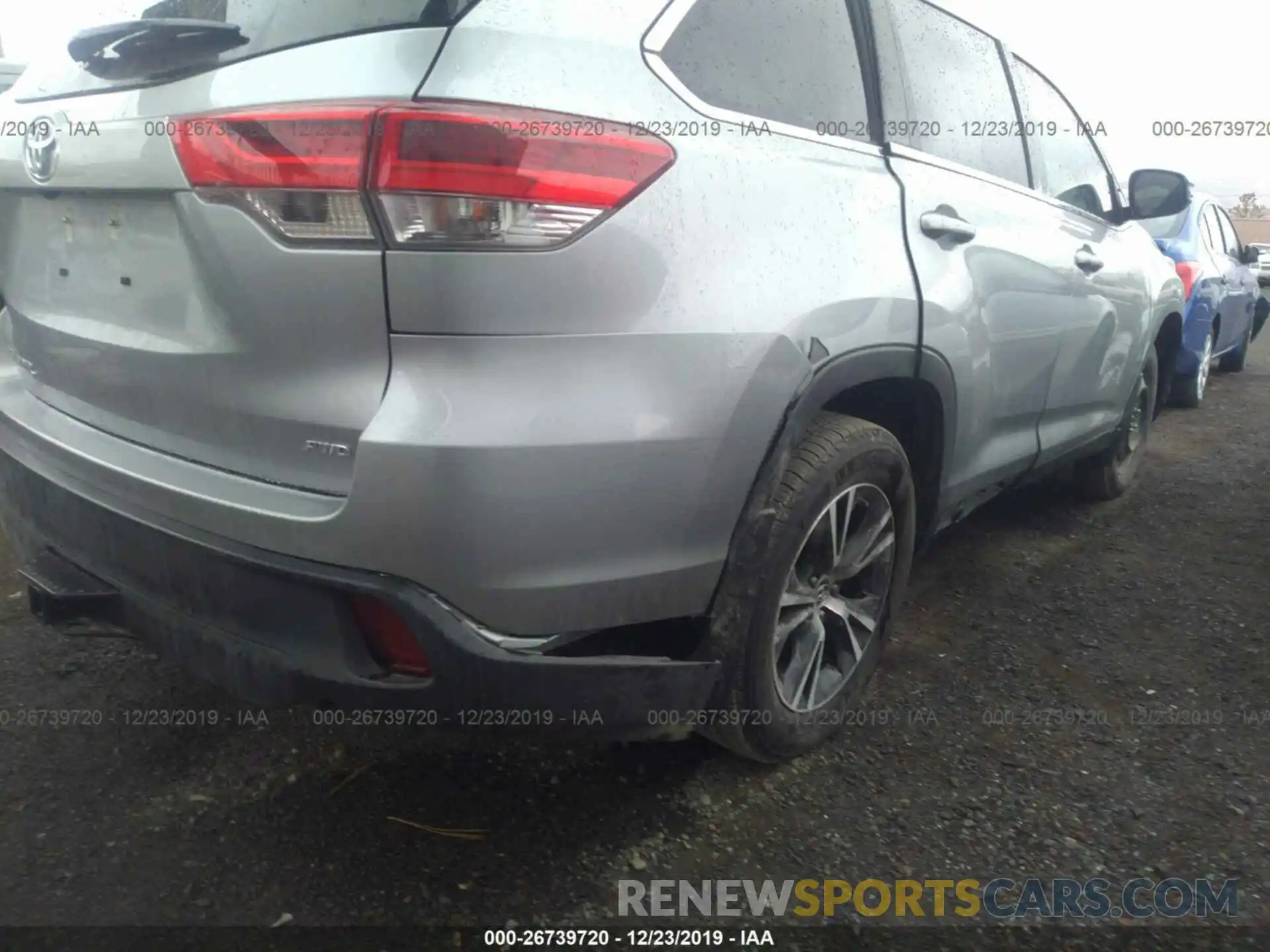 6 Photograph of a damaged car 5TDBZRFH4KS989162 TOYOTA HIGHLANDER 2019