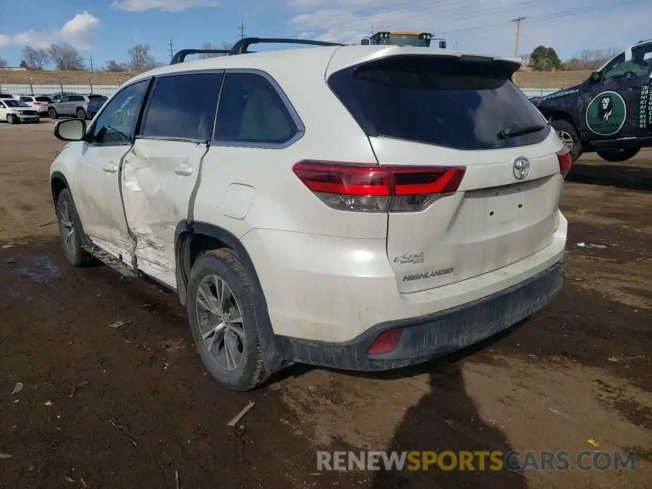 3 Фотография поврежденного автомобиля 5TDBZRFH5KS702430 TOYOTA HIGHLANDER 2019