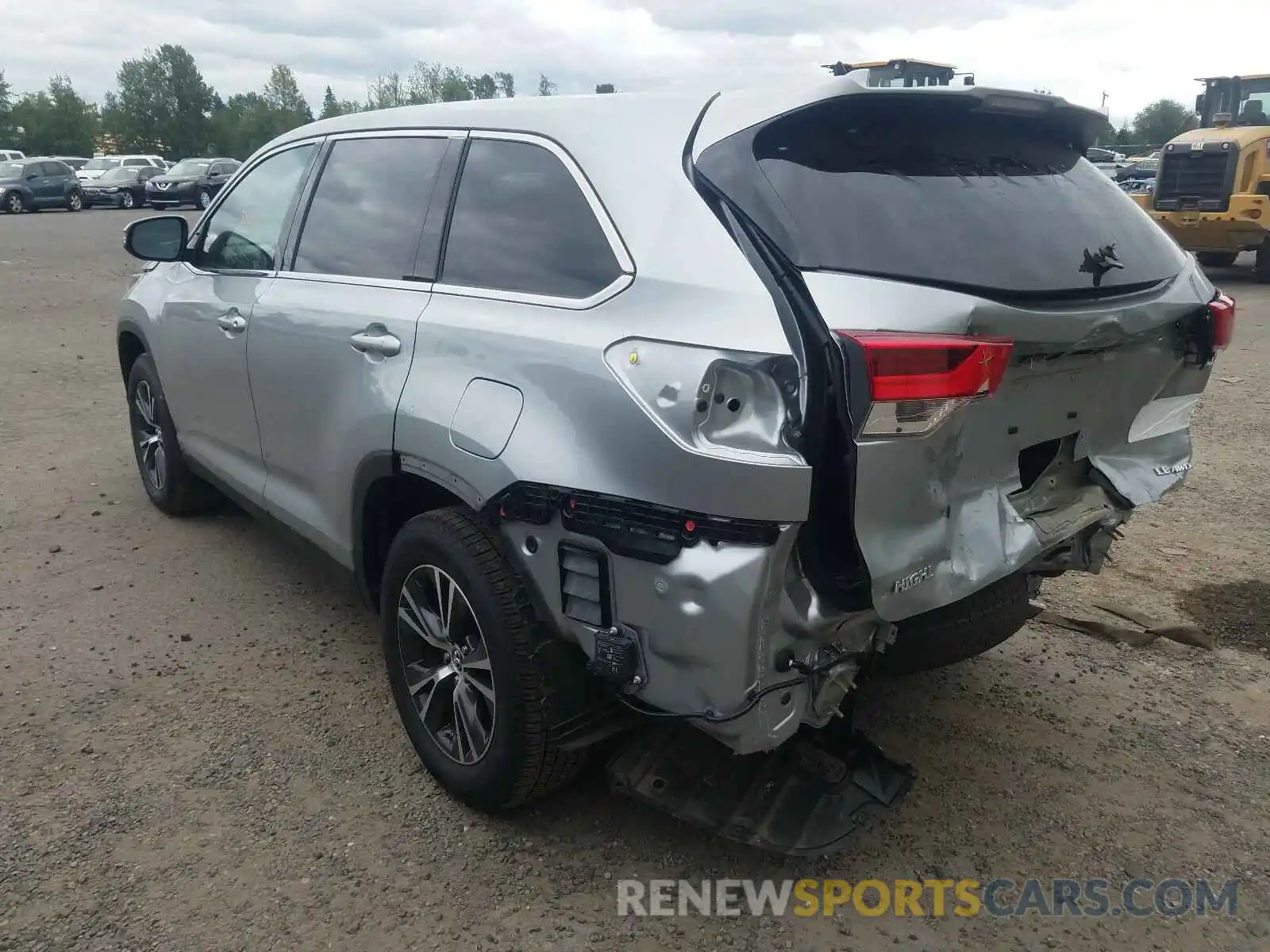 3 Фотография поврежденного автомобиля 5TDBZRFH5KS710429 TOYOTA HIGHLANDER 2019