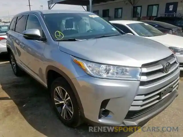 1 Photograph of a damaged car 5TDBZRFH5KS946708 TOYOTA HIGHLANDER 2019