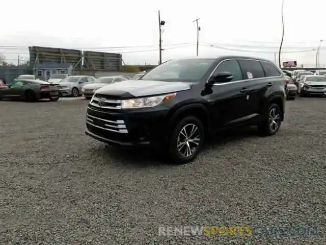 2 Photograph of a damaged car 5TDBZRFH5KS947339 TOYOTA HIGHLANDER 2019