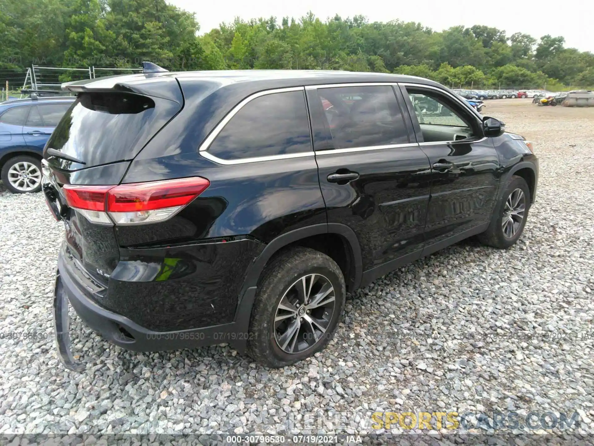 4 Фотография поврежденного автомобиля 5TDBZRFH5KS952637 TOYOTA HIGHLANDER 2019