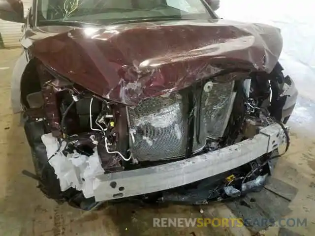 9 Photograph of a damaged car 5TDBZRFH5KS984763 TOYOTA HIGHLANDER 2019