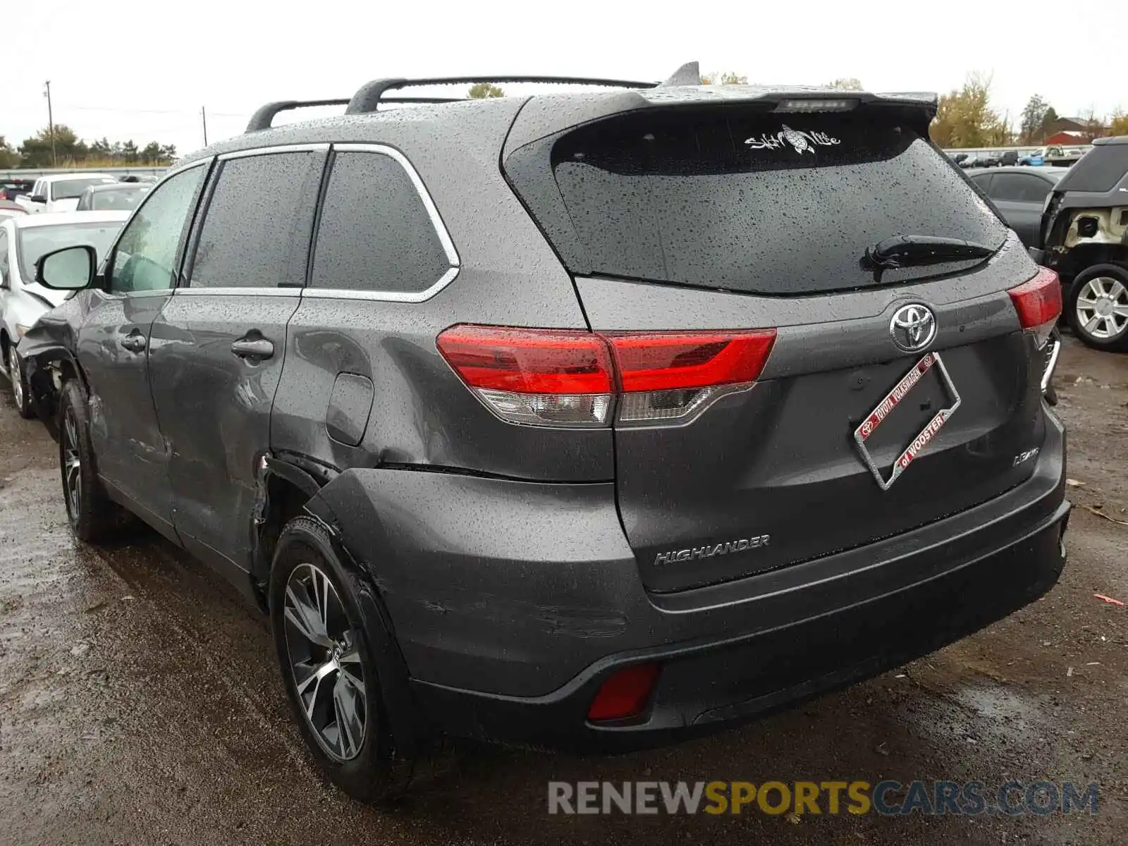 3 Фотография поврежденного автомобиля 5TDBZRFH6KS701805 TOYOTA HIGHLANDER 2019