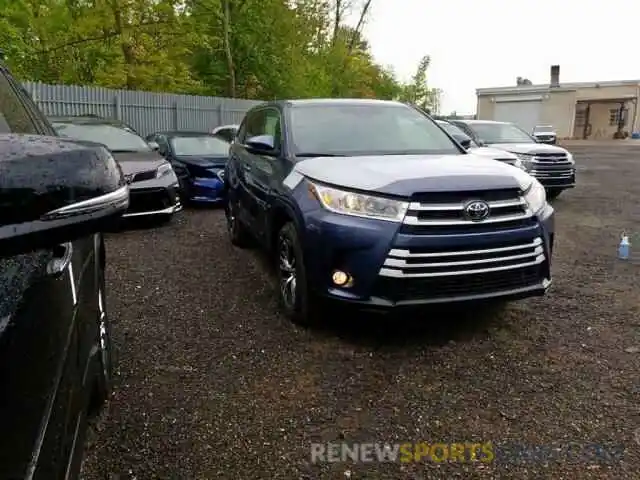 1 Фотография поврежденного автомобиля 5TDBZRFH6KS939198 TOYOTA HIGHLANDER 2019