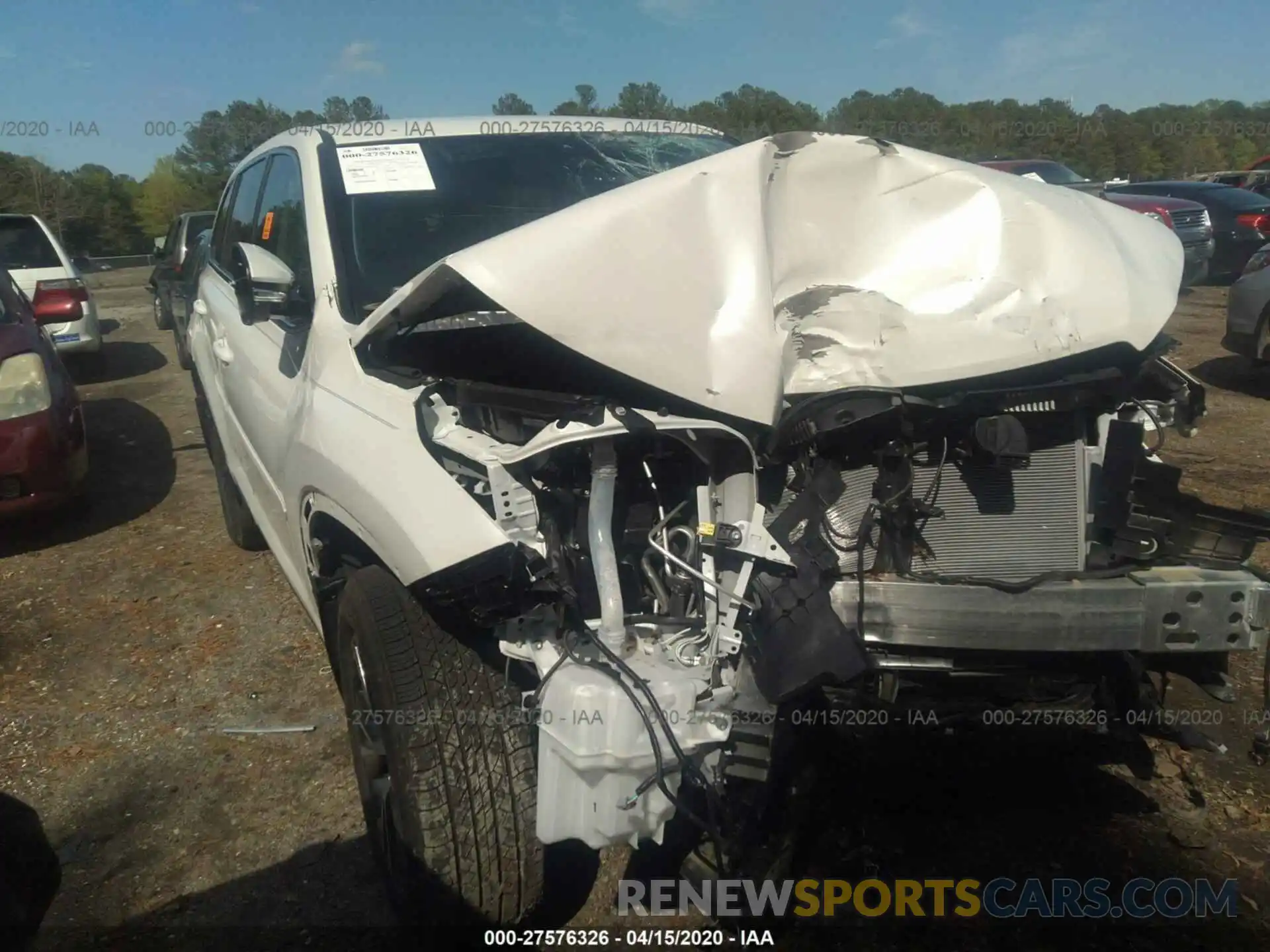 1 Photograph of a damaged car 5TDBZRFH6KS950539 TOYOTA HIGHLANDER 2019