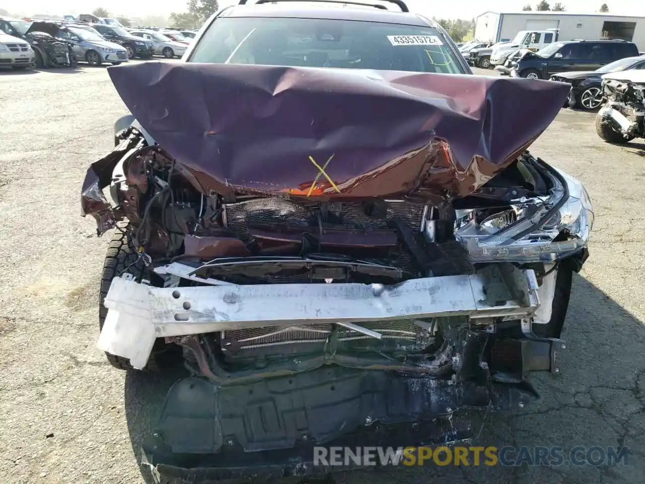 7 Photograph of a damaged car 5TDBZRFH6KS976784 TOYOTA HIGHLANDER 2019