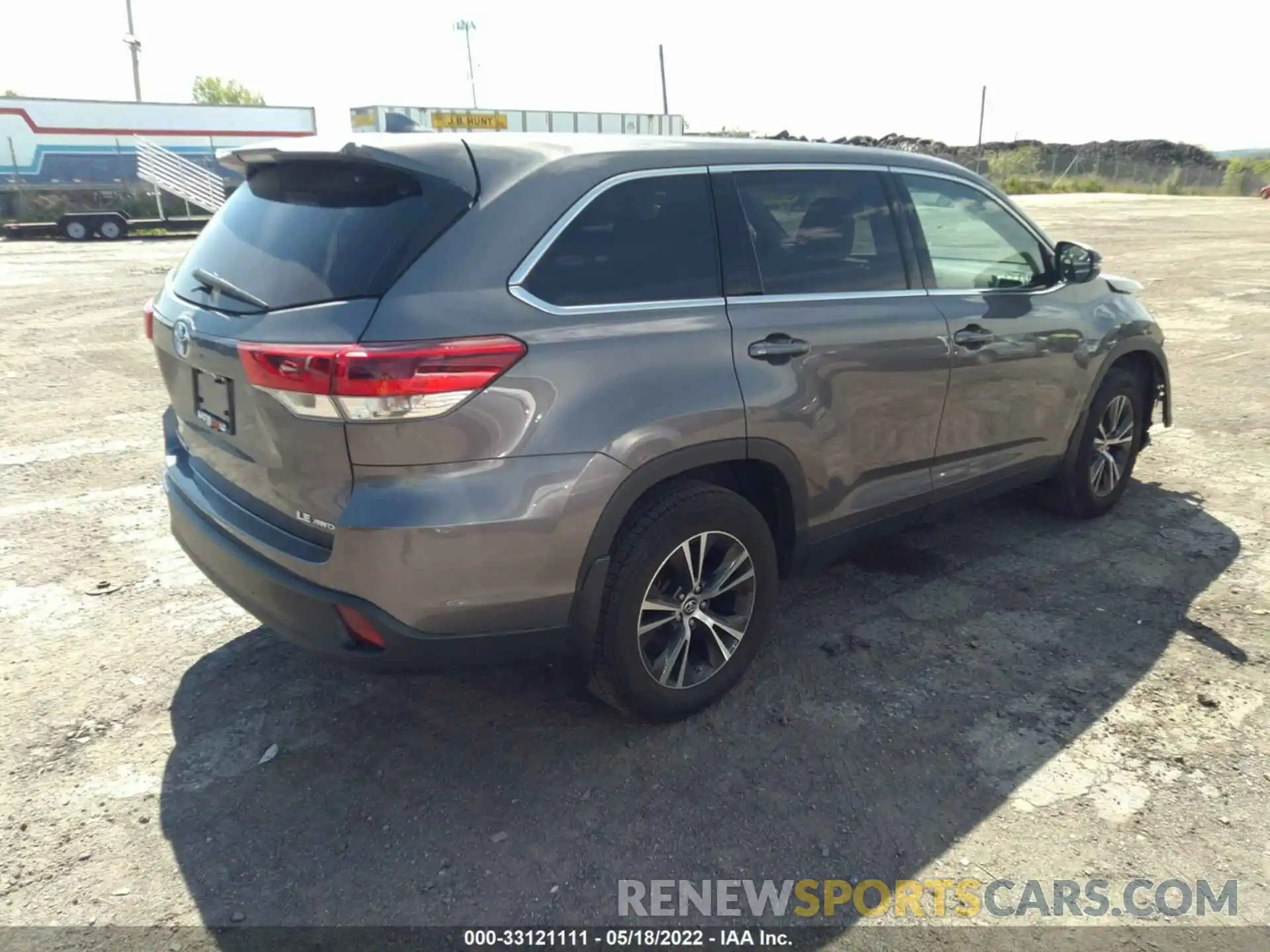 4 Фотография поврежденного автомобиля 5TDBZRFH7KS721819 TOYOTA HIGHLANDER 2019