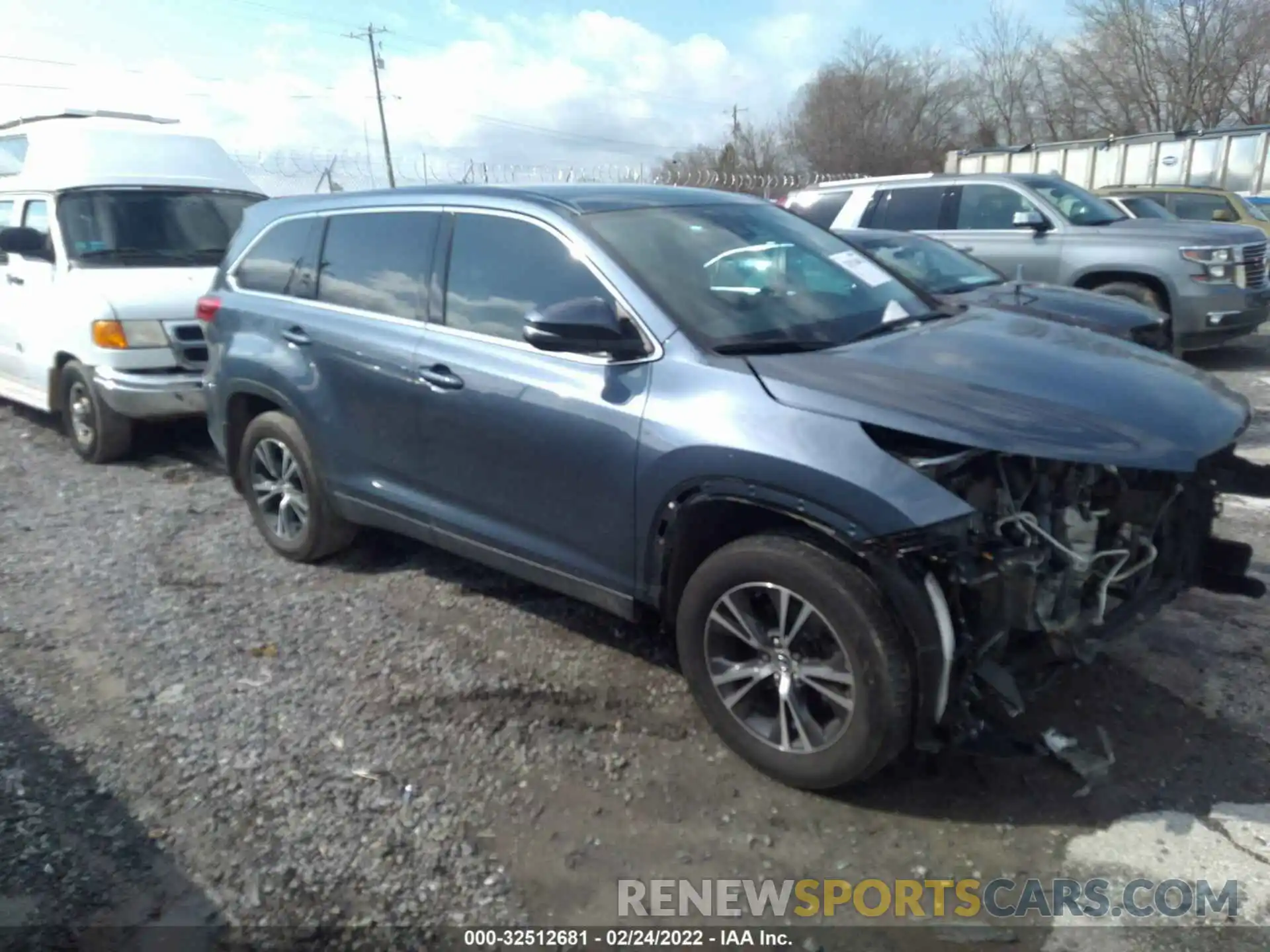 1 Фотография поврежденного автомобиля 5TDBZRFH7KS741844 TOYOTA HIGHLANDER 2019