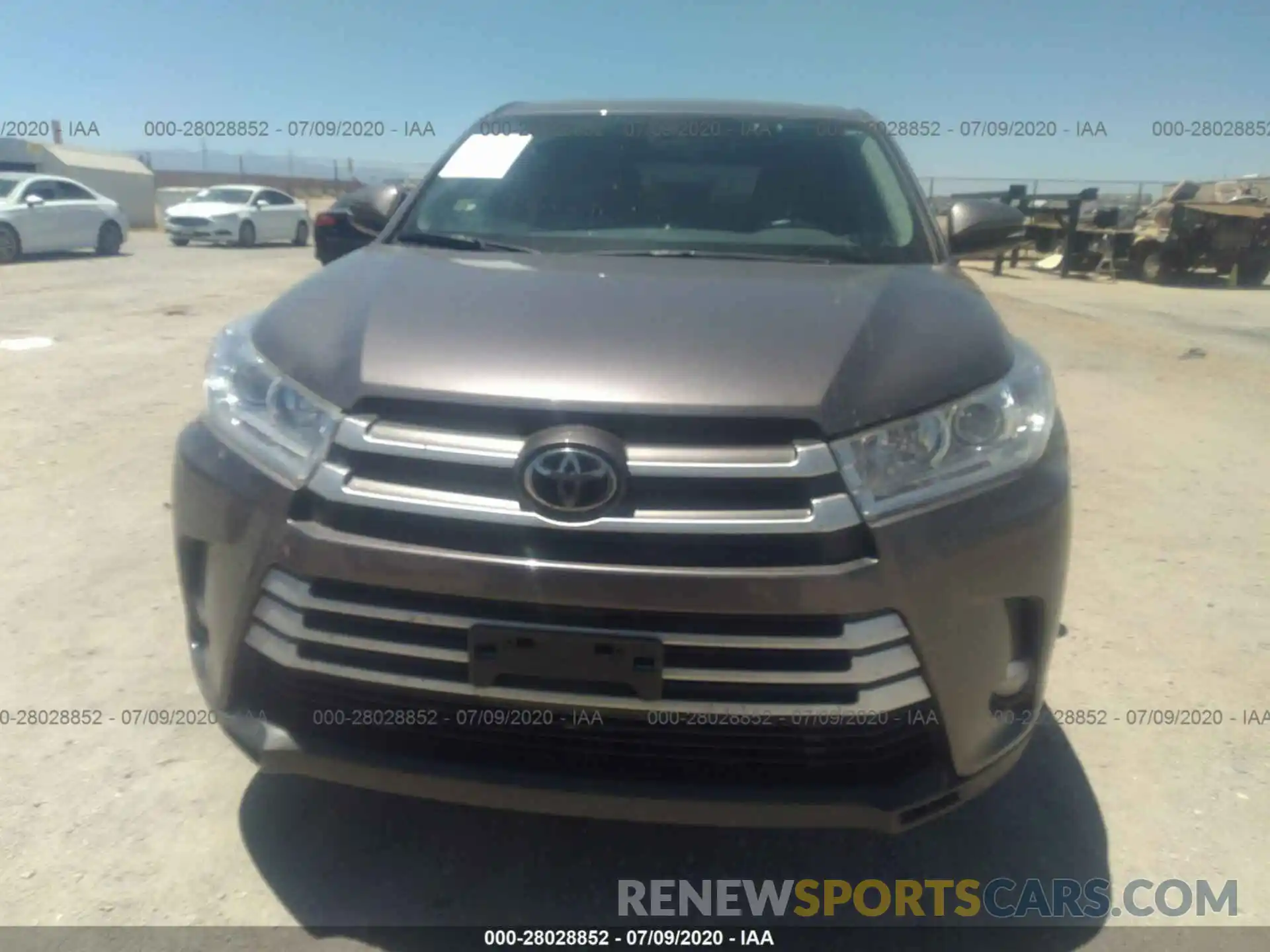 6 Photograph of a damaged car 5TDBZRFH7KS747840 TOYOTA HIGHLANDER 2019