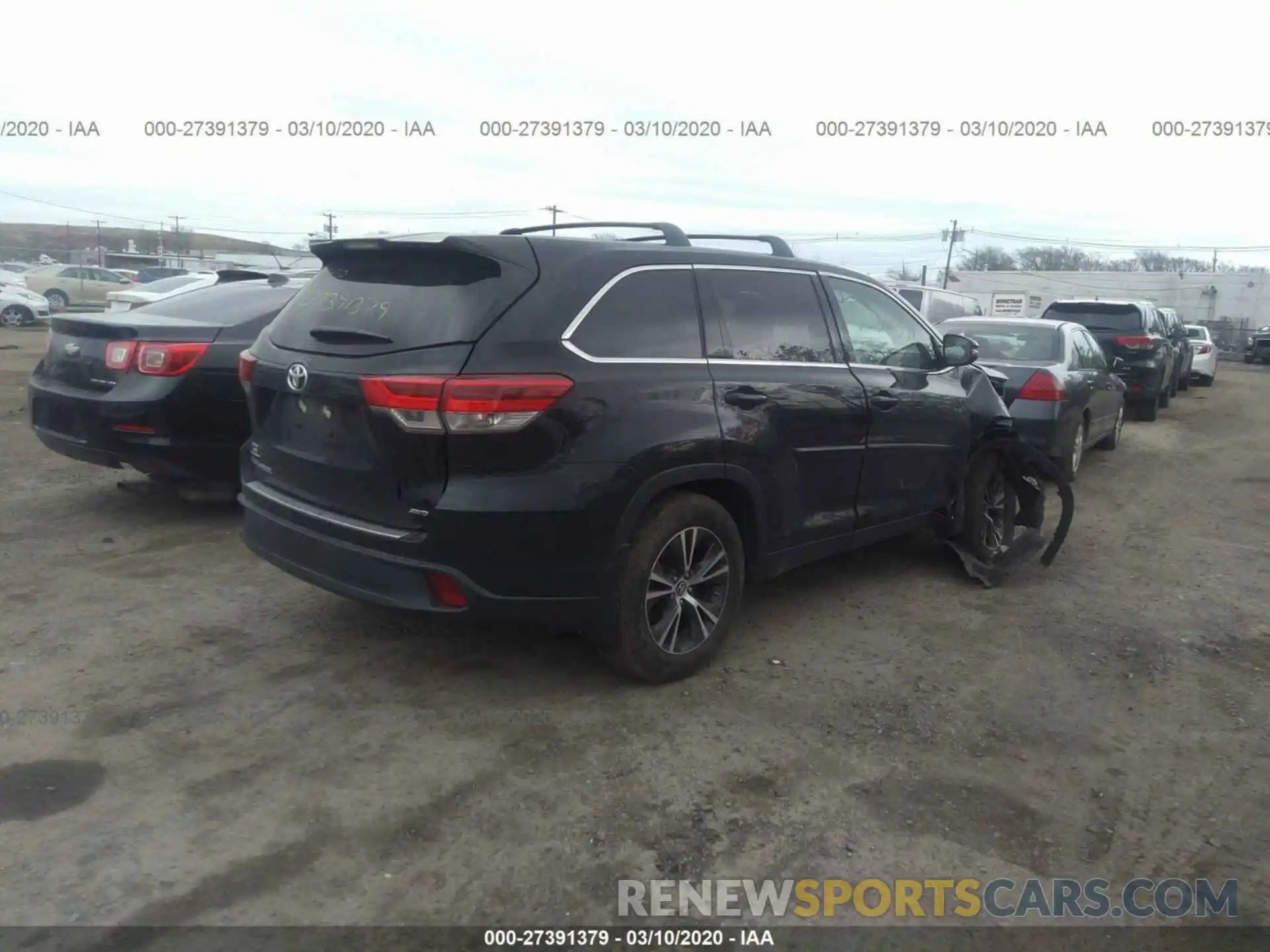 4 Фотография поврежденного автомобиля 5TDBZRFH8KS918739 TOYOTA HIGHLANDER 2019