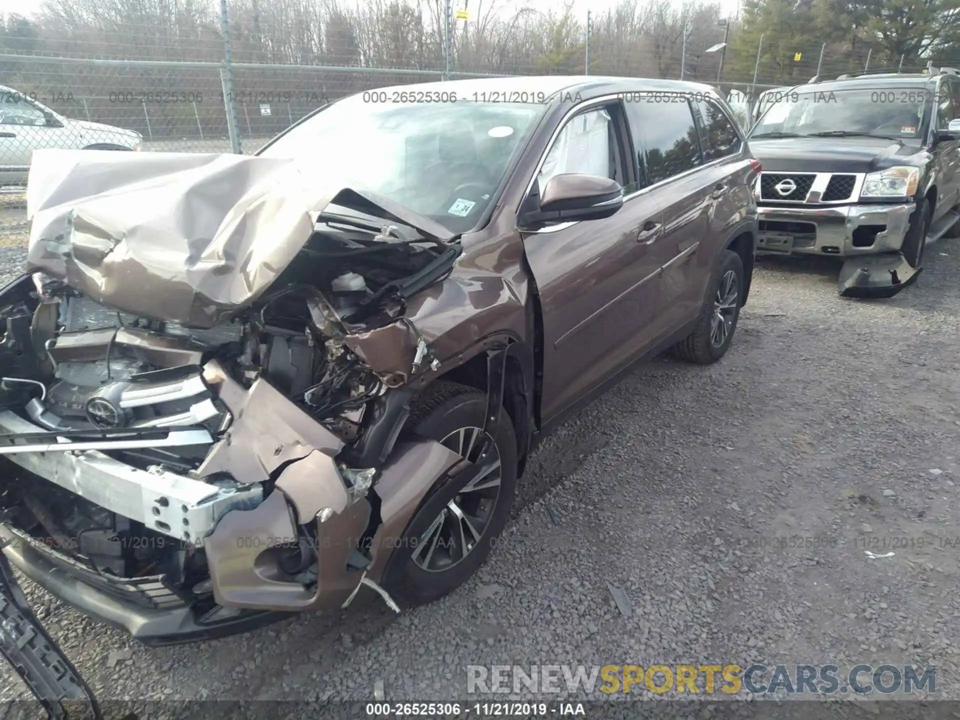 2 Photograph of a damaged car 5TDBZRFH8KS924623 TOYOTA HIGHLANDER 2019